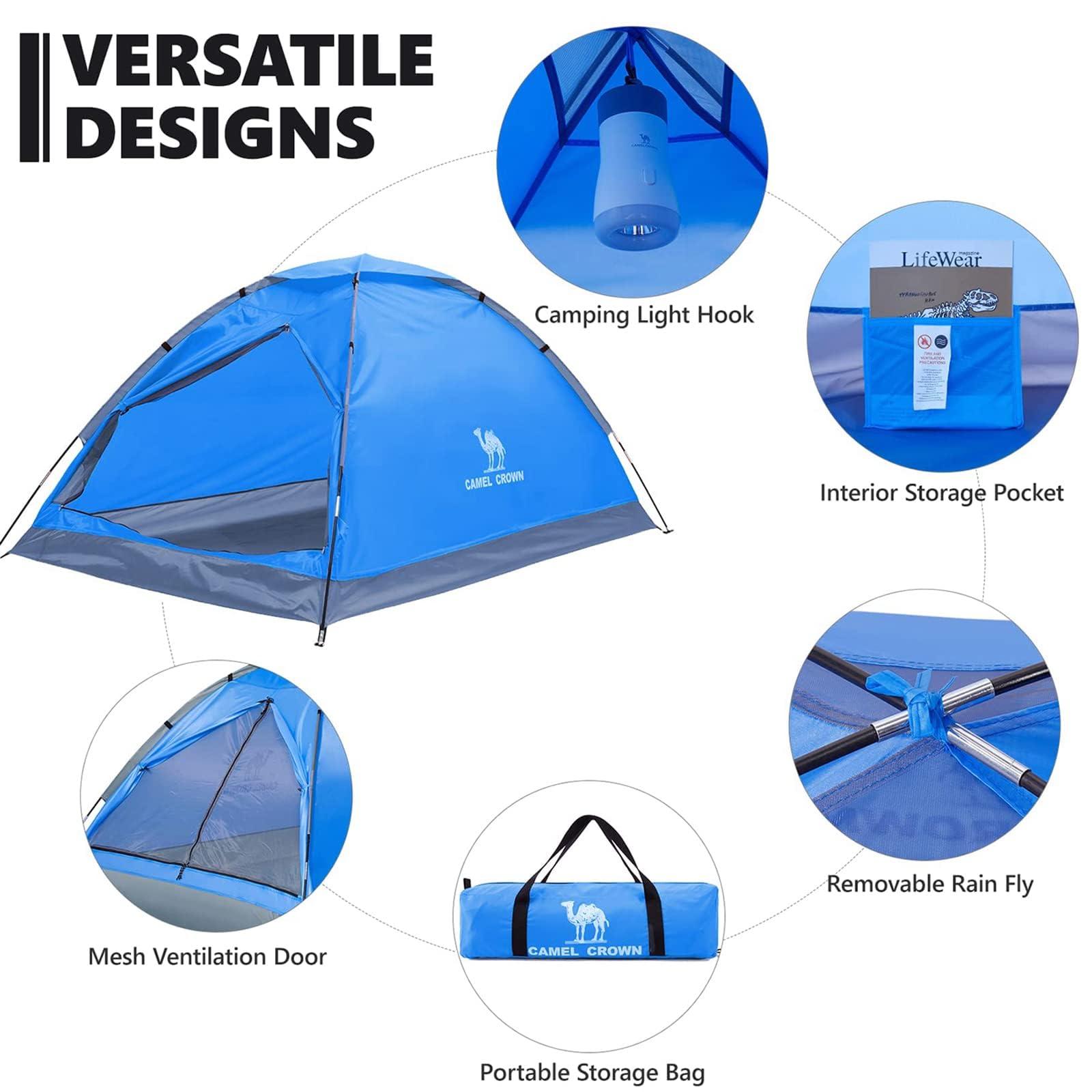 CAMEL CROWN Tents for Camping 2/3/4/5 Person Camping Dome Tent, Waterproof,Spacious, Lightweight Portable Backpacking Tent for Outdoor Camping/Hiking - Image 3