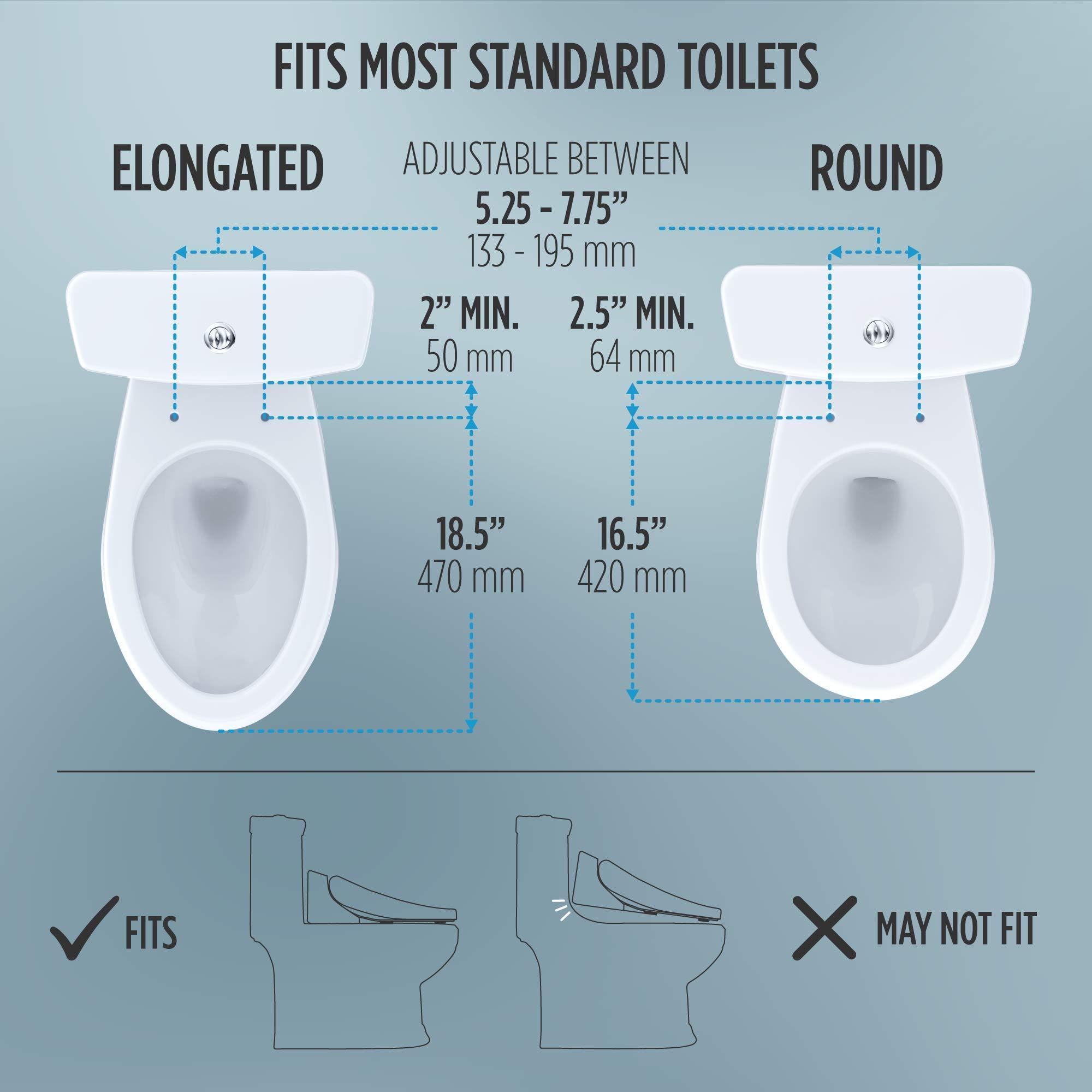 TOTO SW3084#01 WASHLET C5 Electronic Bidet Toilet Seat with PREMIST and EWATER+ Wand Cleaning, Elongated, Cotton White - Image 18