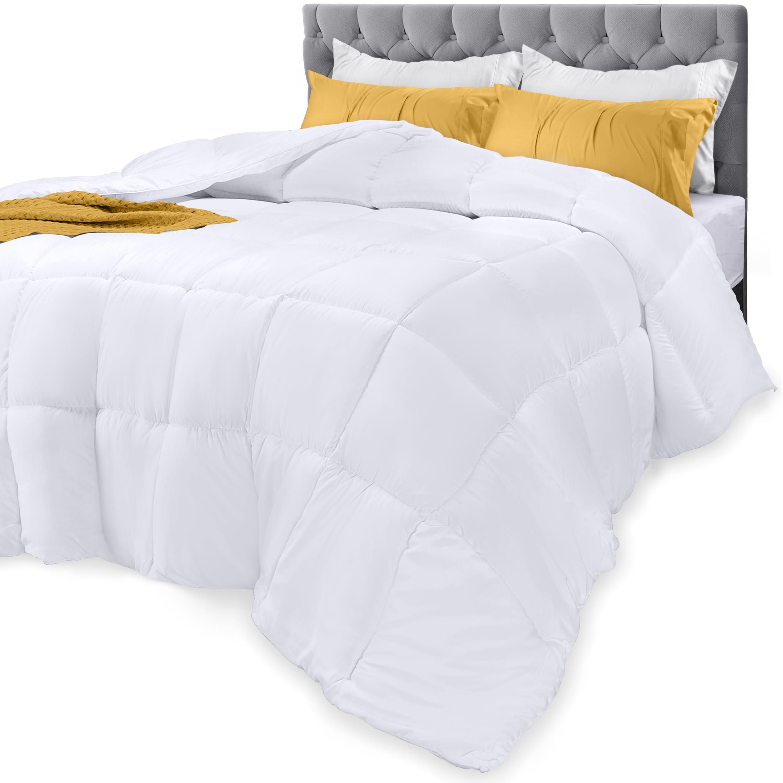 Utopia Bedding Down Alternative Comforter (Twin, White) - All Season Comforter - Plush Siliconized Fiberfill Duvet Insert - Box Stitched