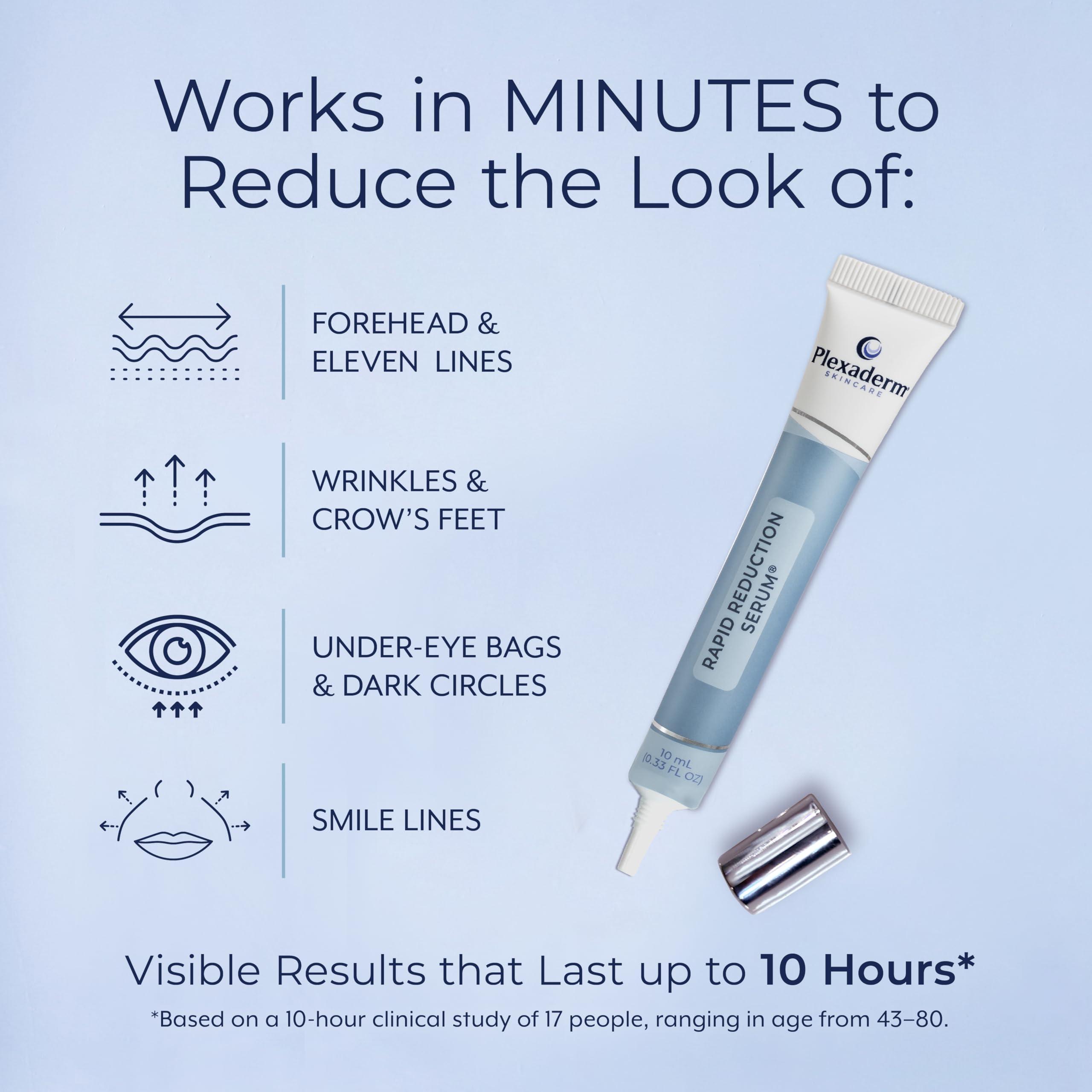 Plexaderm Rapid Reduction Eye Serum - Visibly Reduces Under-Eye Bags, Wrinkles, Dark Circles, Fine Lines & Crow's Feet Instantly, Anti Aging Wrinkle Remover for Face, Full Size Tube - Image 3