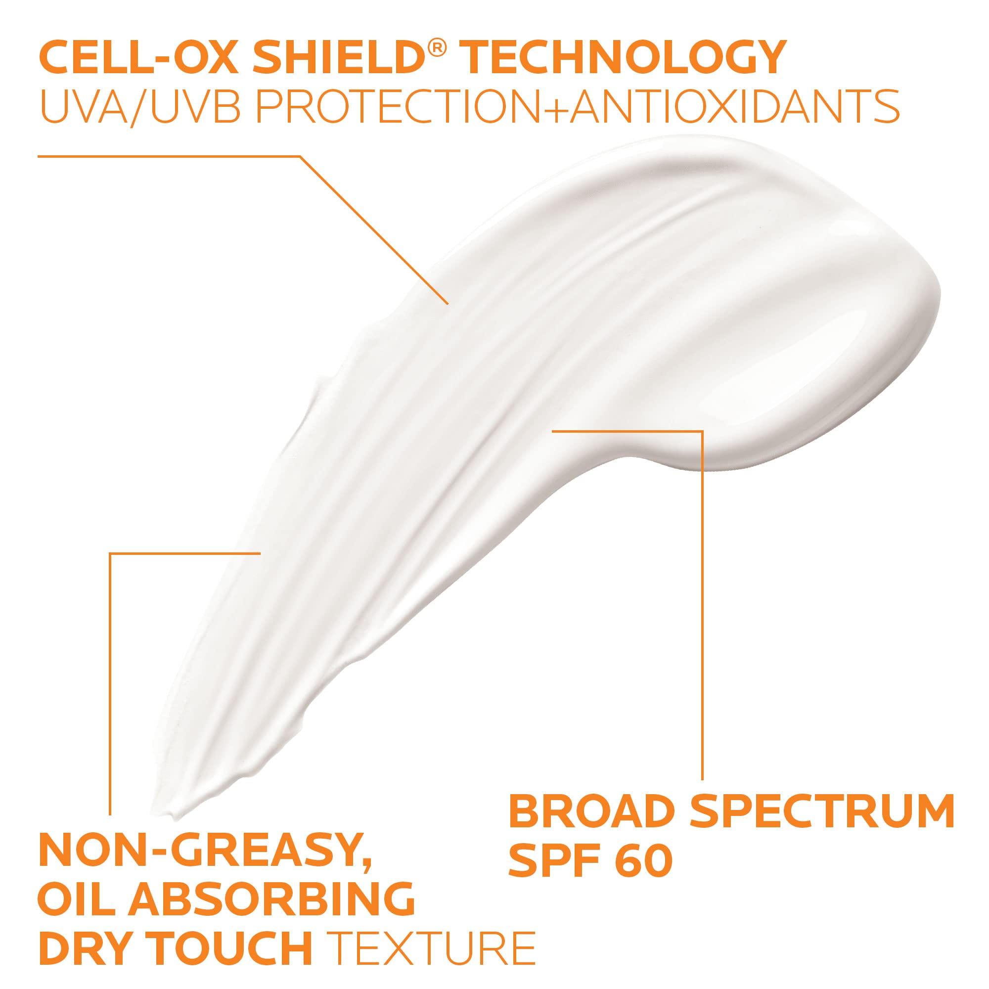 La Roche-Posay Anthelios Clear Skin Sunscreen Dry Touch SPF 60, Oil Free Sunscreen For Face, Oil Absorbing, Broad Spectrum SPF + Antioxidants, Non-Greasy, Oxybenzone Free, Travel Size - Image 4