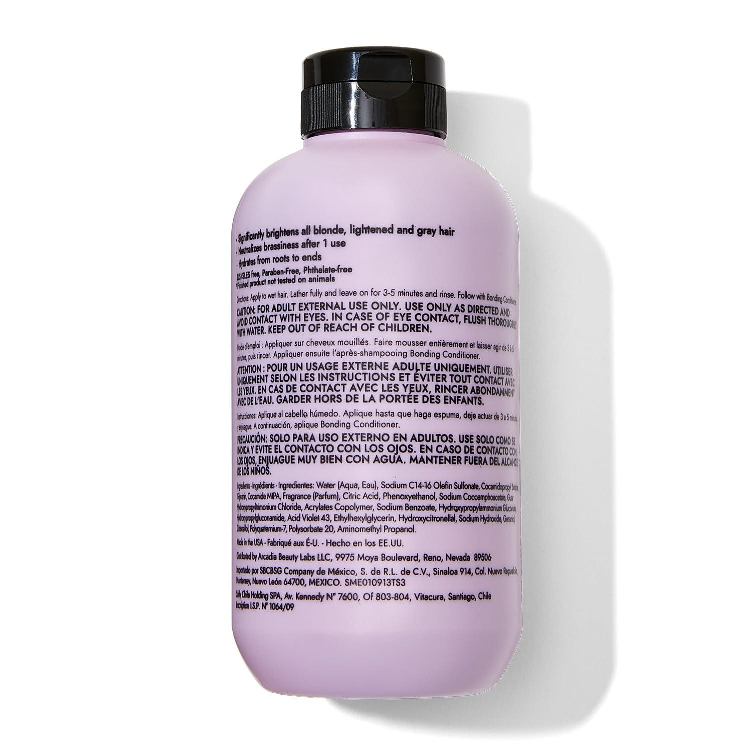 Bondbar Purple Brightening Shampoo for Blonde, Lightened & Gray Hair, Neutralizes Brassiness, Repairs, Protects, Hydrates, Vegan, CrueltyFree, 8 Fl. Oz - Image 6