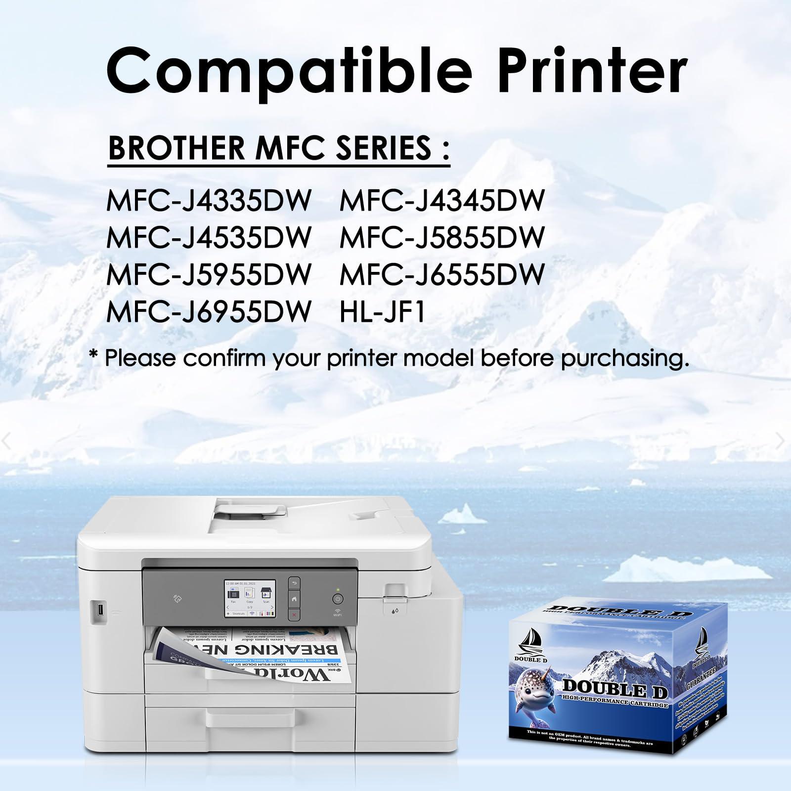 LC406 Ink Cartridges Compatible Replacement for Brother LC406 LC-406BK LC406 LC406BK Use with Brother LC-406 MFC-J4335DW MFC-J4345DW XL MFC-J4535DW MFC-J4535DW XL Printer, 4 Pack - Image 2