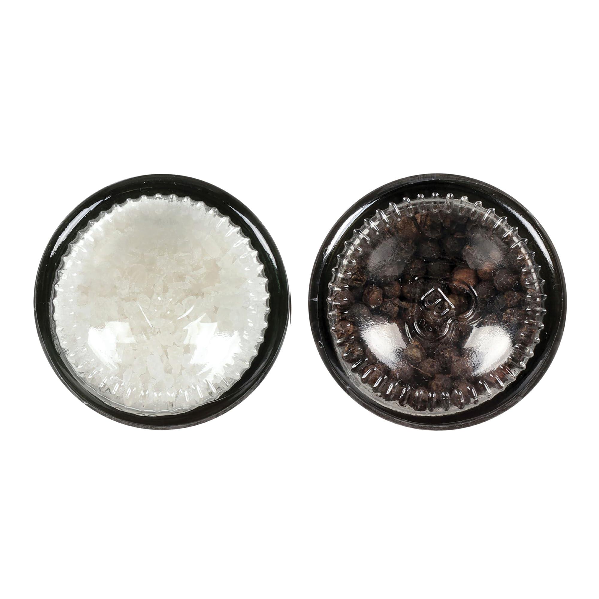 Morton Grinder Set - Sea Salt (2.5 oz) & Black Peppercorn (1.25 oz), 2-Pack, Adjustable & Refillable, Perfect for Cooking, Seasoning, and Finishing - Image 4