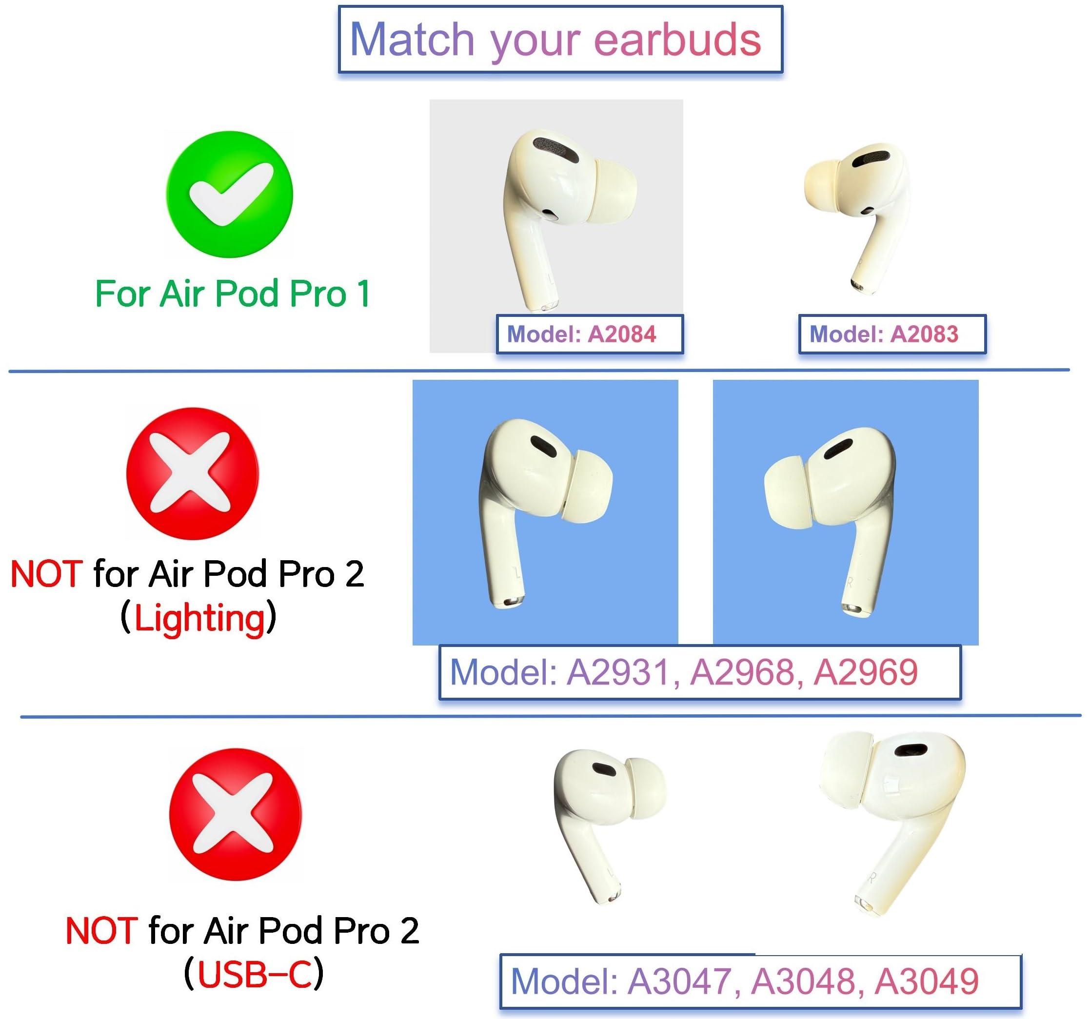 Meenova Single Right Ear Side Only, Original A2083 Right Earbud Replacement for AirPod Pro 1st Gen,Compatible with OEM AirPod Pro Charging Case A2190, A2084 - Image 3