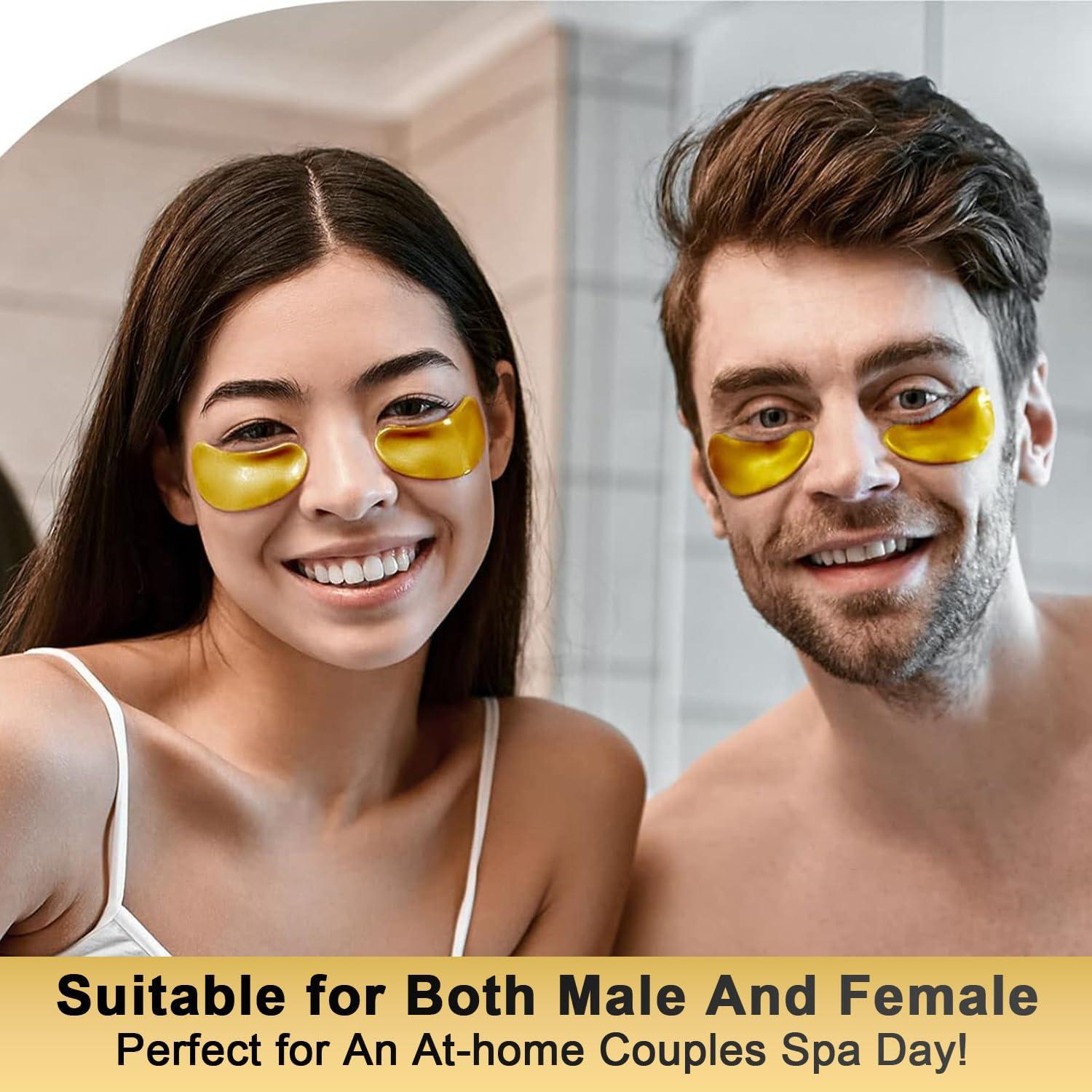 24k Golden Glow Under Eye Patches (30 Pairs Eye Gels), Collagen Eye Masks for Dark Circles and Puffiness, Bags, Relieves Pressure and Reduces Wrinkles, Refreshes Your Skin, Beauty & Personal Care - Image 5