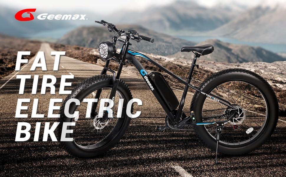 Geemax Electric Bike for Adults, 26" x 4.0 Fat Tire Ebike, 500W (Peak 750W) 36V 10.4Ah Lithium Battery Electric Bicycle, 25MPH, 21-Speed, Up to 35 Miles for Commuting, Beach, Snow - Image 9