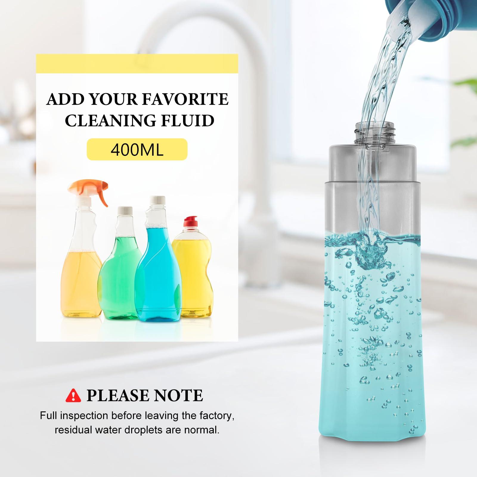NileHome Mops for Floor Cleaning, Spray Mop with 400ml Refillable Bottle and 2 Replacement Pads Dry Wet for Household or Commercial Use Dust Mop for Hardwood Laminate Tile Ceramic - Image 3