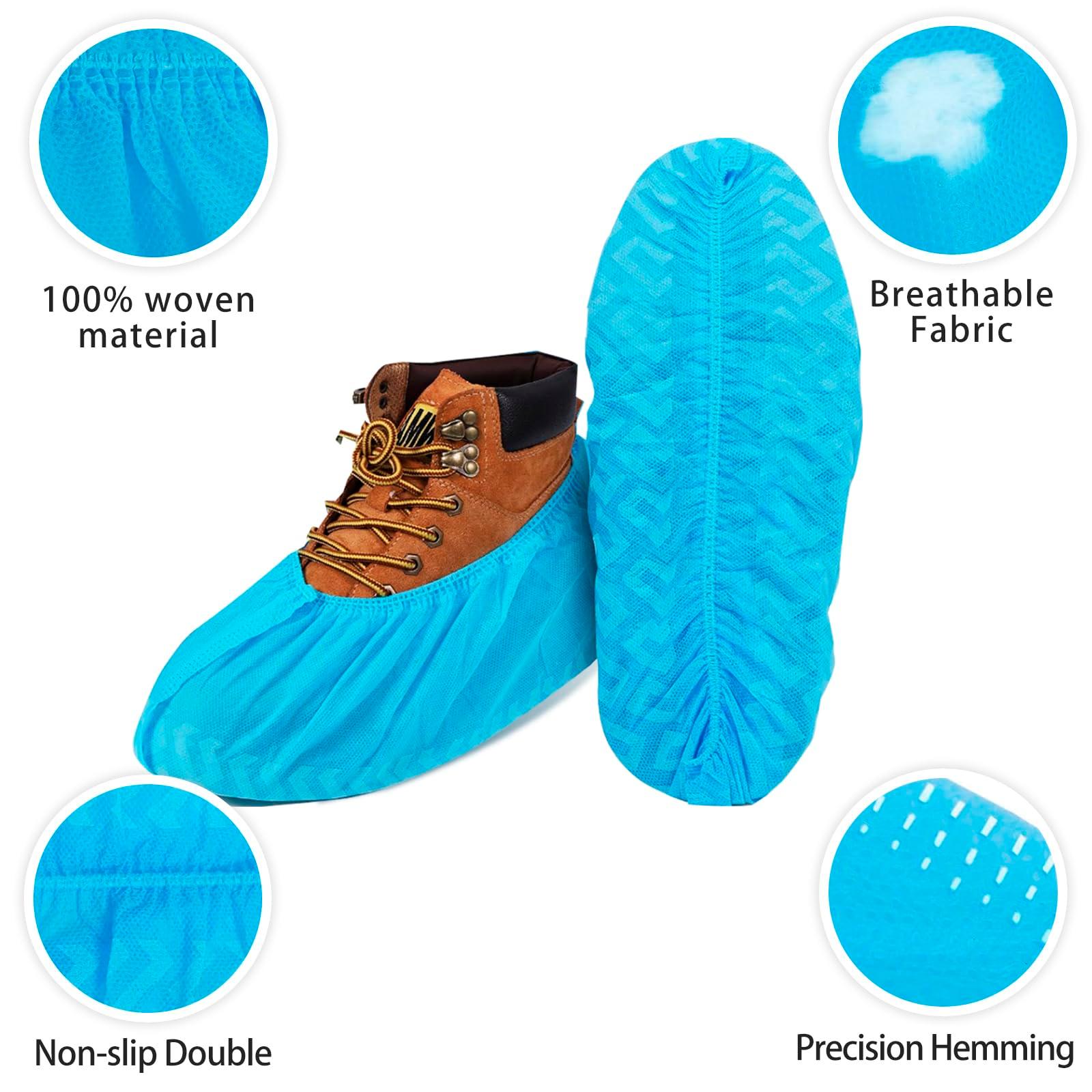 ALVEXA Recycable Shoe Covers Disposable – 50Pcs Booties for Shoe cover, Blue Shoe Covers for Indoors Fits Up To 11 US Men and 13 US Women Size Recyclable Non-Woven Fabric - Image 7