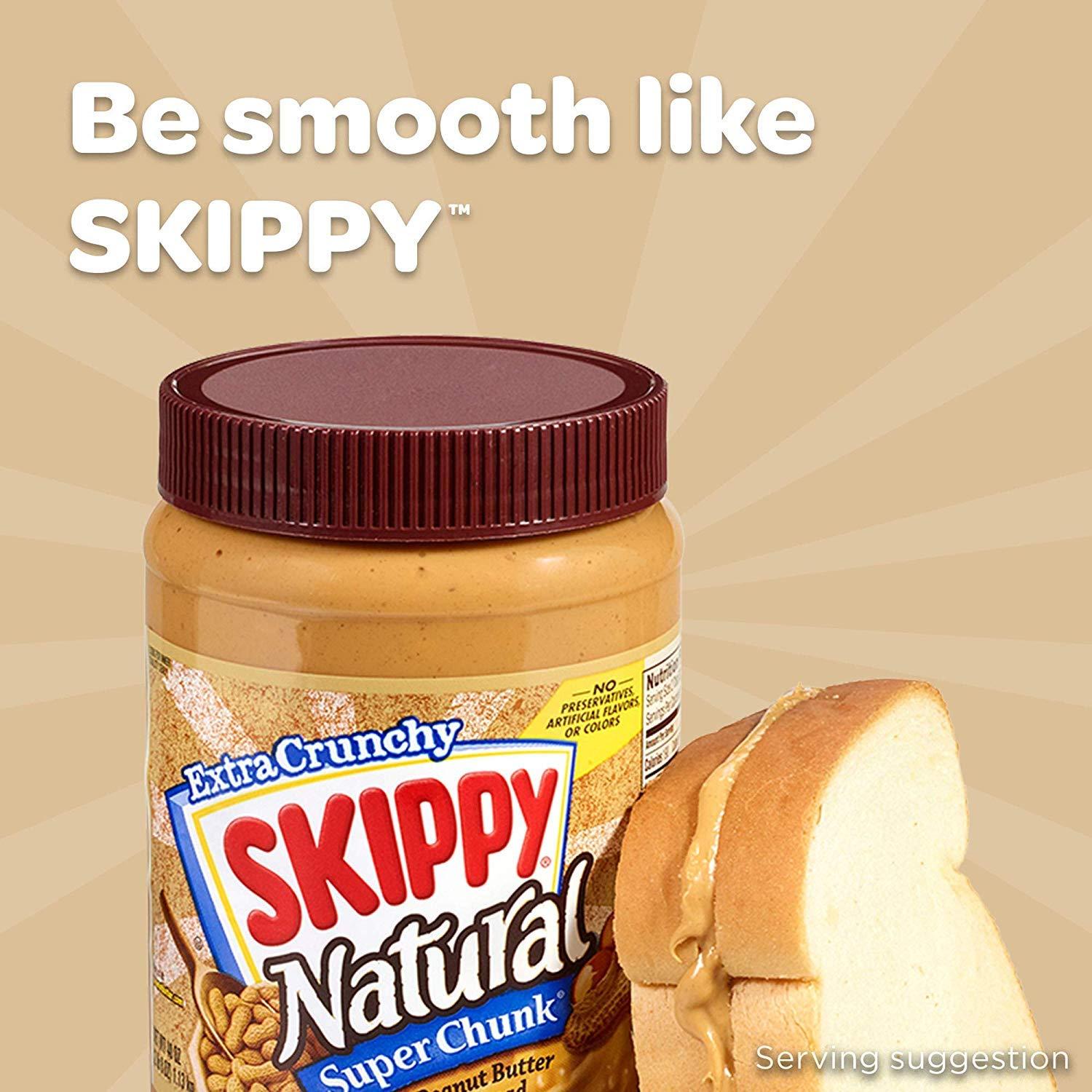 Skippy Natural Peanut Butter, Super Chunky, 15 oz - Image 5