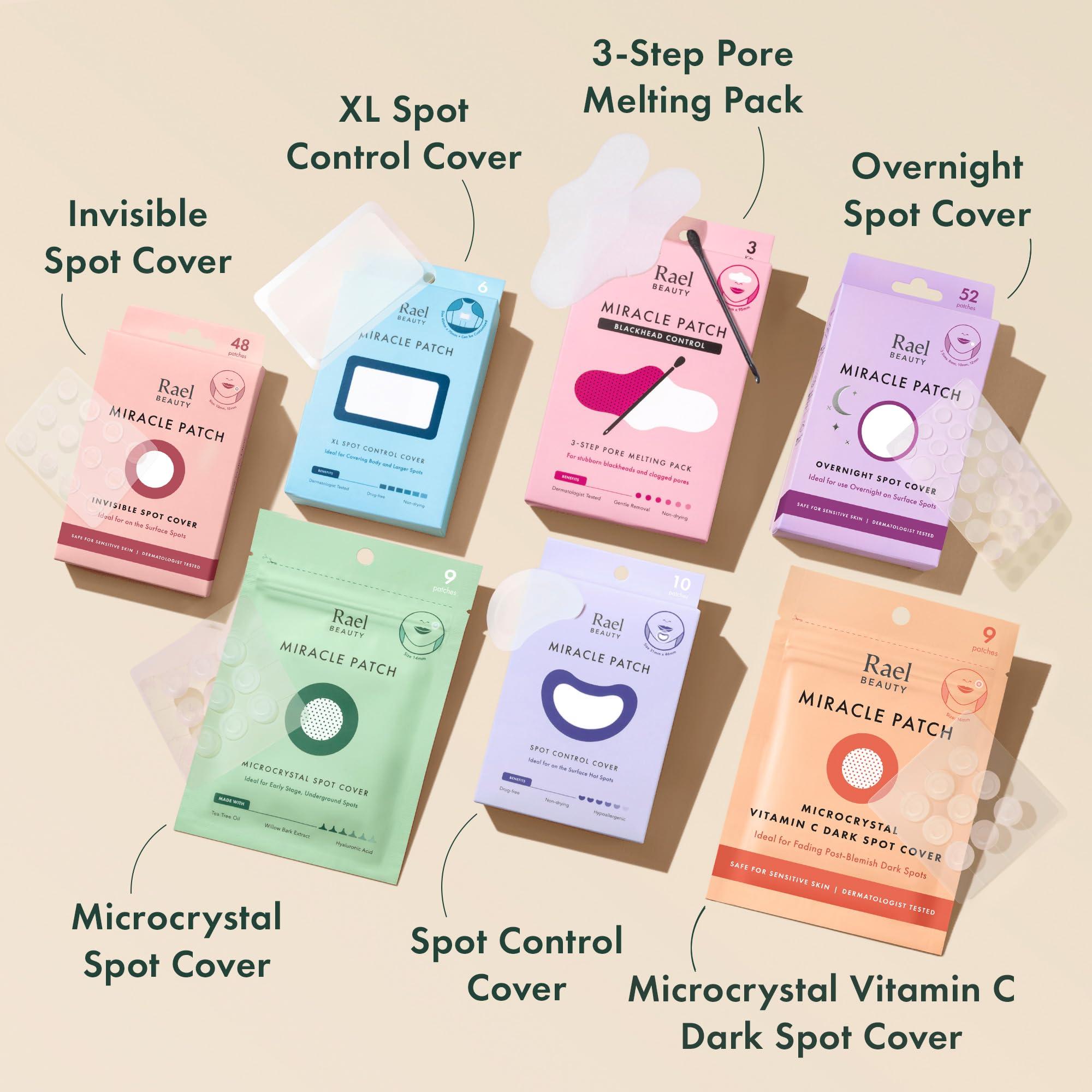 Rael Pimple Patches, Miracle Microcrystal Spot Cover - Hydrocolloid Acne Patch with Tea Tree Oil, Early Stage Zits and Blemish, Korean Skin Care, Vegan, Cruelty Free (9 Count) - Image 8