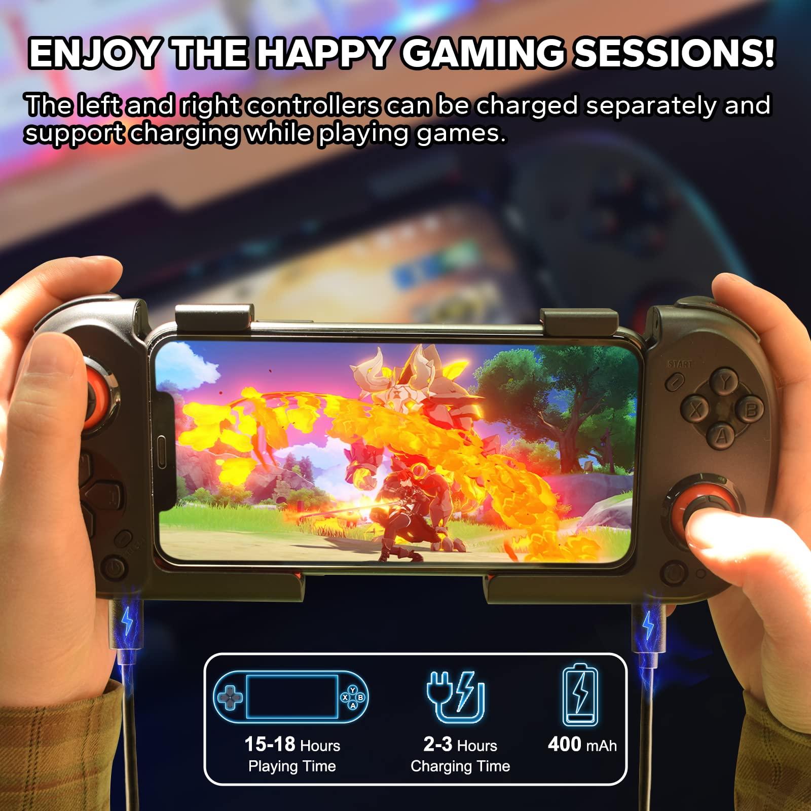 Koiiko Mobile Gaming Controller for iPhone iOS Android PC Wireless Gamepad Joystick for iPhone 15/14/13/12/X, iPad, MacBook, Samsung Galaxy S23/S22/S21/S20, TCL, Magnetic Storage, Pocket Size, Call of Duty - Direct Play - Image 4