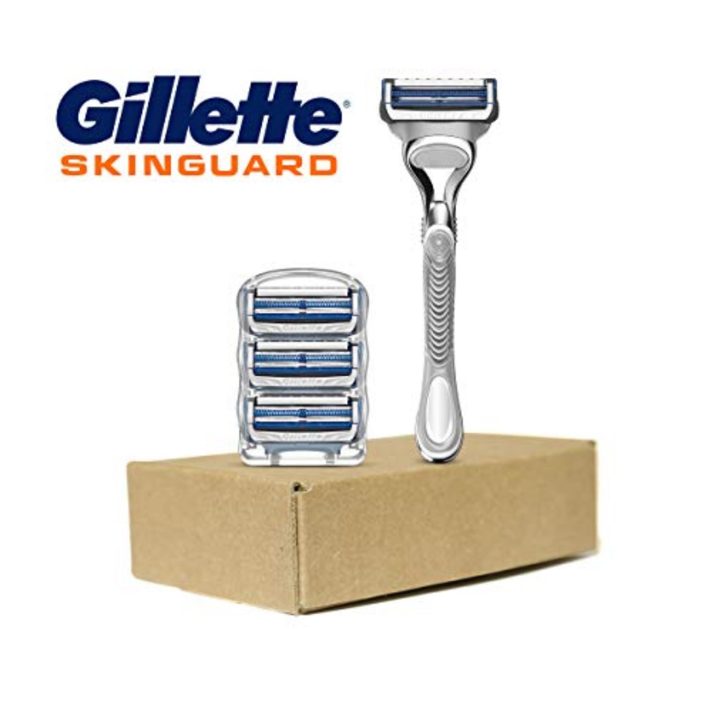 Gillette SkinGuard Razors, 1 Gillette Razor, 4 Razor Blade Refills, Designed for Men with Skin Irritation, Razor Bumps, and Sensitive Skin - Image 8