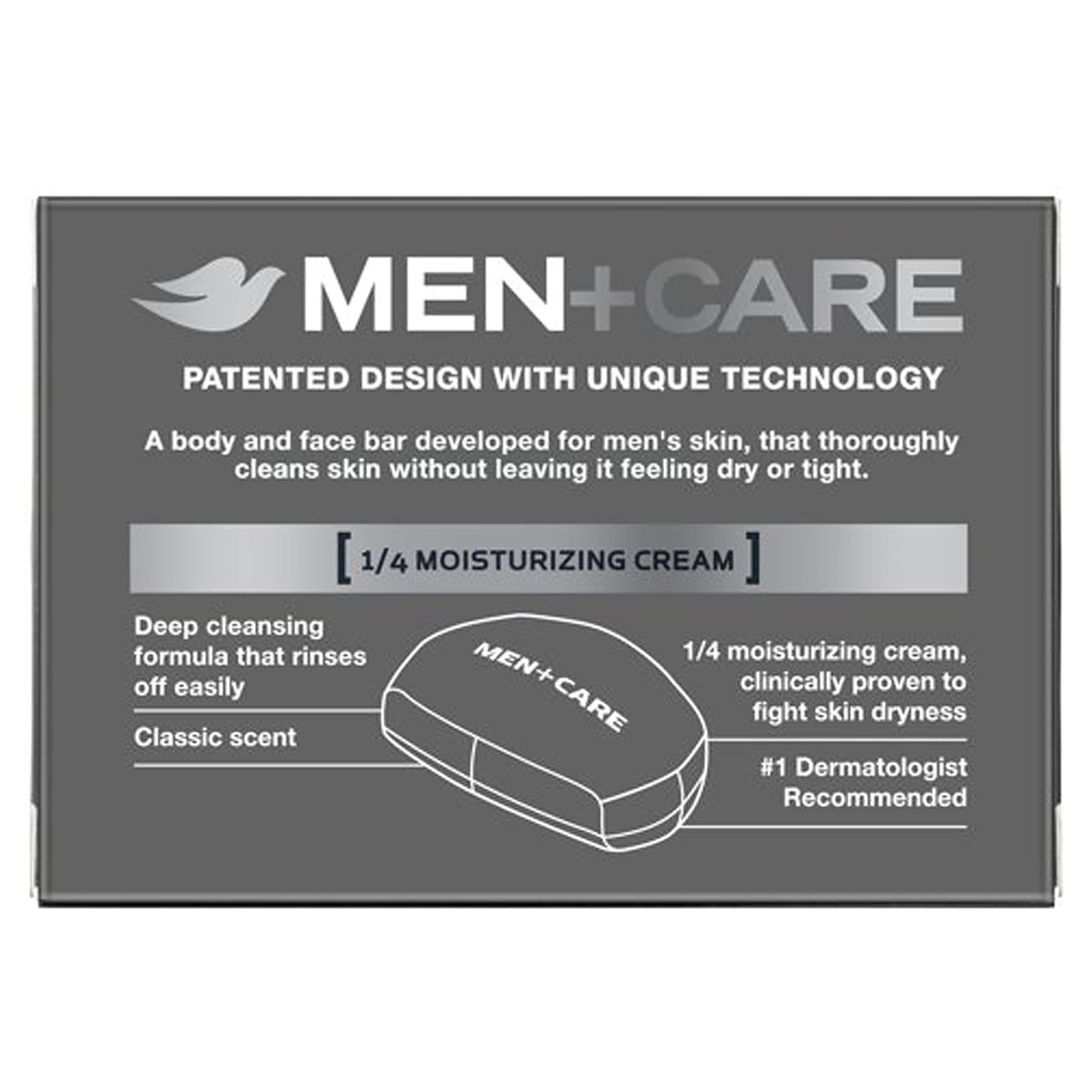 Dove Men+Care Men's Bar Soap More Moisturizing Than Bar Soap Deep Clean Soap Bar that Effectively Washes Away Bacteria, Nourishes Your Skin 3.75 oz 10 Bars - Image 2