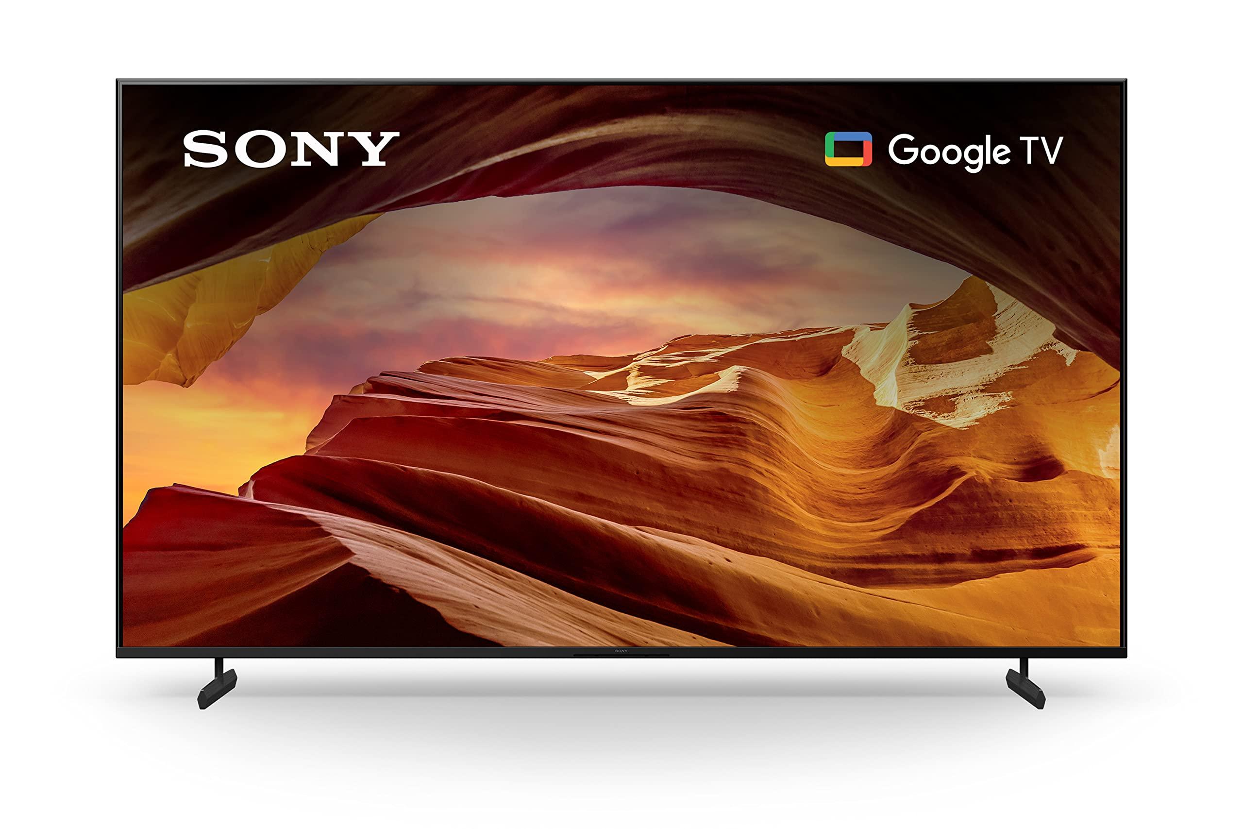 Sony X77L Series KD85X77L 85 Inch LED TV, Smart, Google TV, 4K, Ultra HD, Latest Model, Black