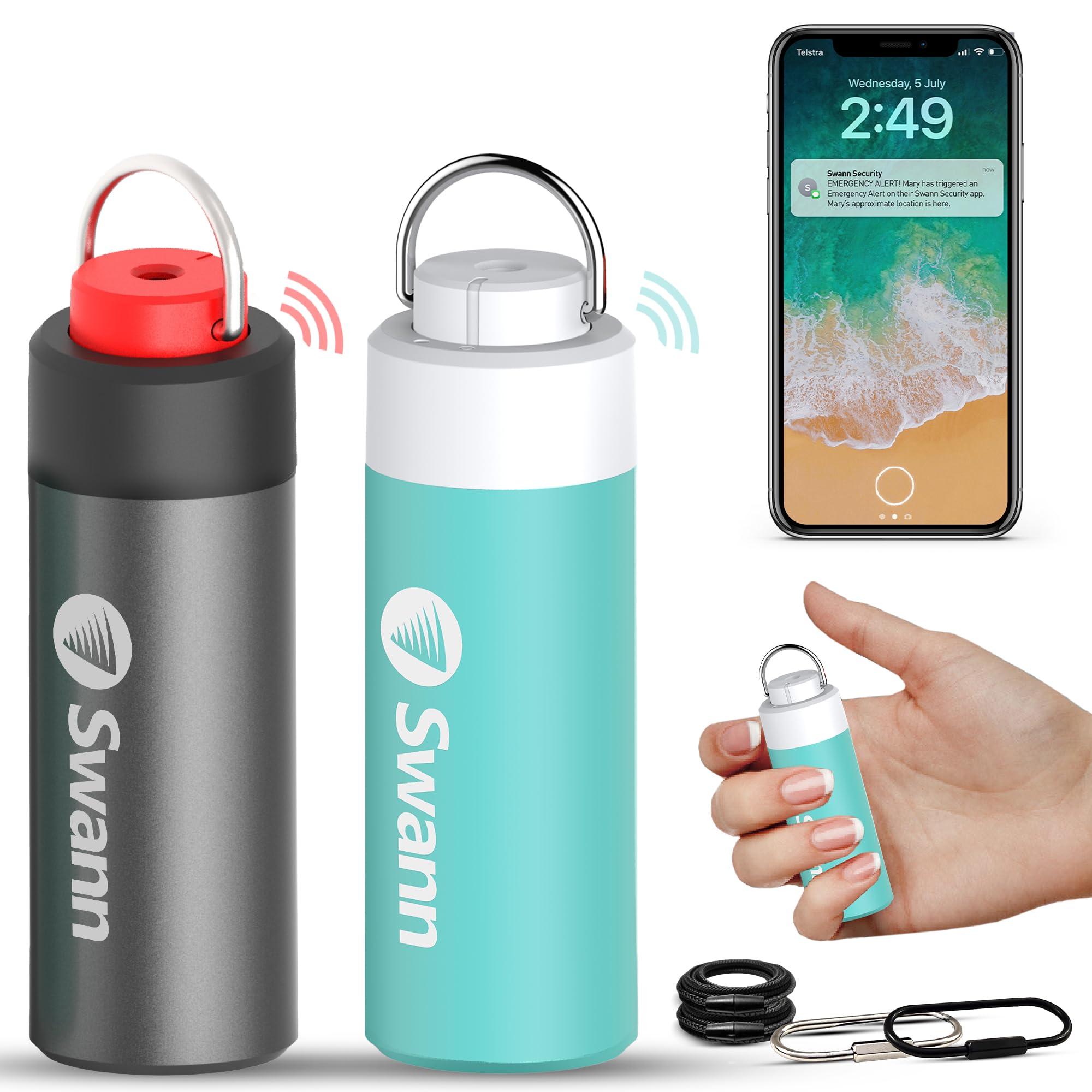 Swann ActiveResponse Mobile Personal Safety Alarm - 110dB Loud Emergency Siren with SMS Alerts & Mobile Connectivity, Long Battery Life, Smart SOS Safety Alarm, Key Chain, MPRS