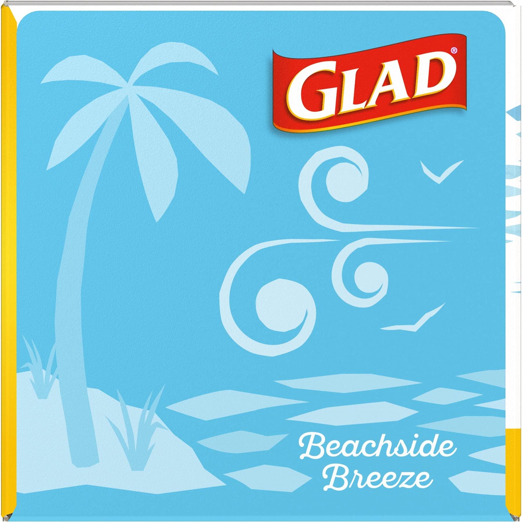 Glad Odorshield Small Drawstring Trash Bags, 4 Gal, Febreze Beachside Breeze, 80 Ct, Pack May Vary - Image 16
