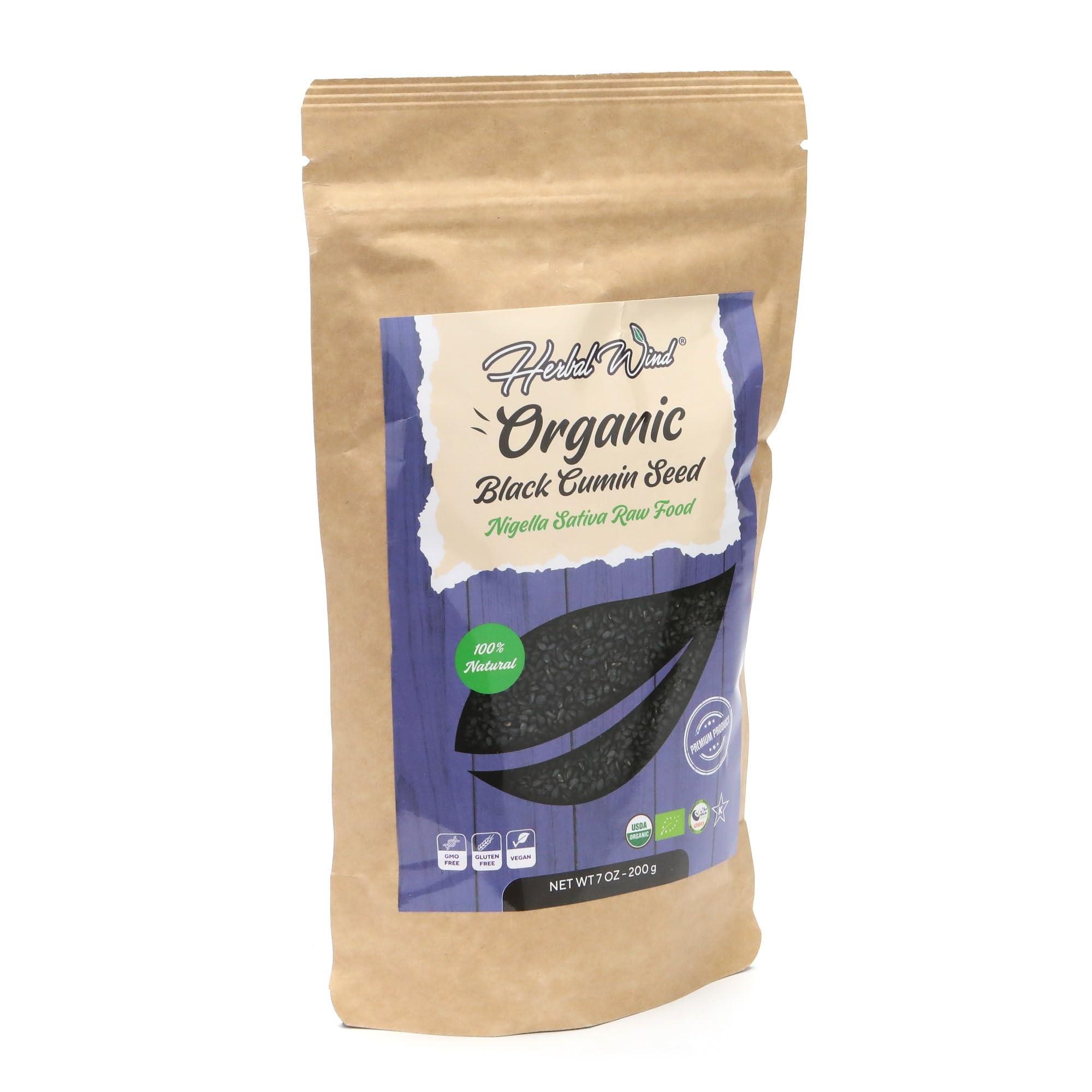 Herbal Wind Black Cumin Seed - Organic Nigella Seeds, 7 Oz (200 Gr) Premium Grade%100 Natural, Freshly Packed Nigella Sativa Raw Food & Organic Seeds | Vegan, Non-GMO, Gluten Free - Image 5