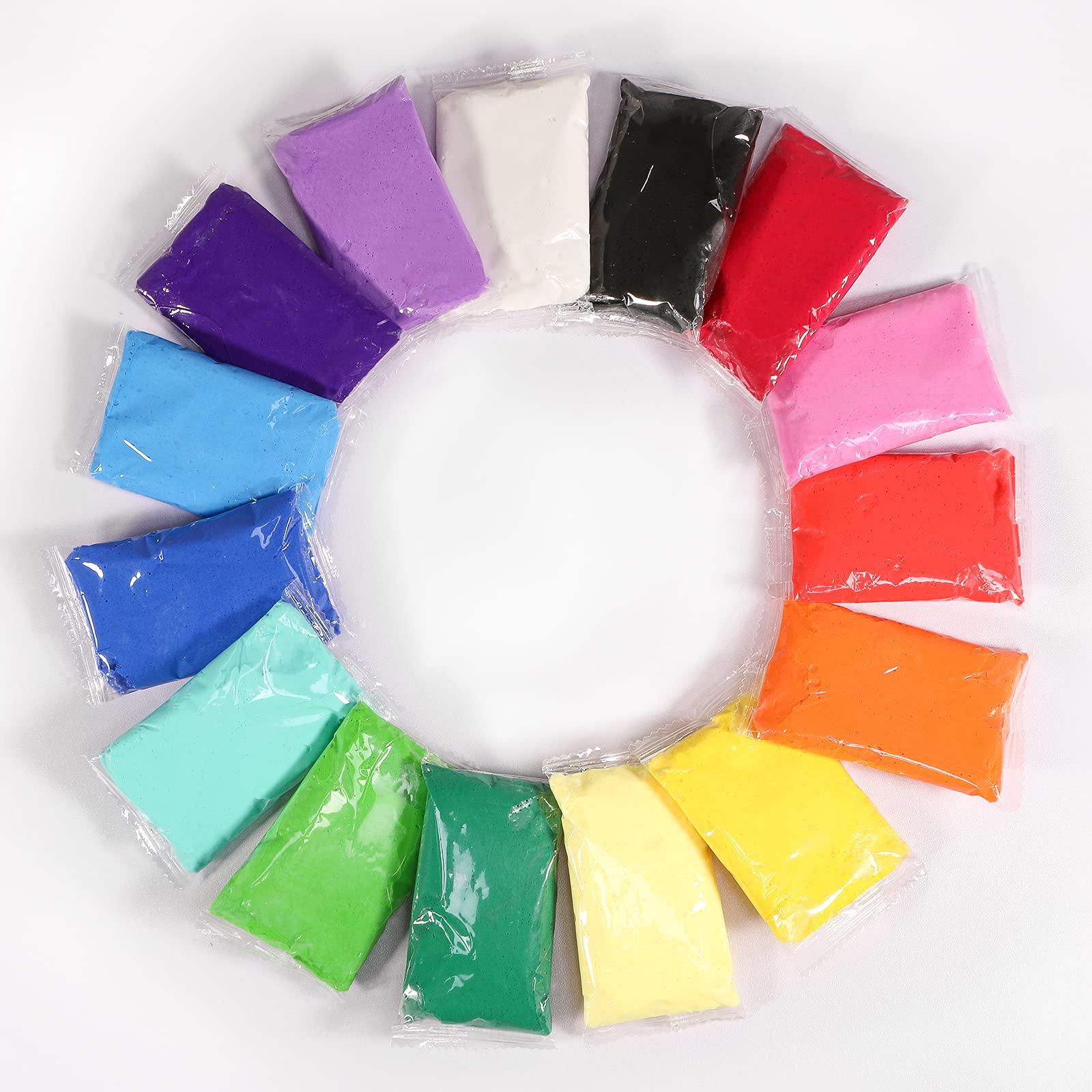 Air Dry Clay, 36 Colors Modeling Clay Kit with 3 Sculpting Tools, Magic Foam Clay for Kids and Adults, DIY Molding Clay Gift for Boys and Girls - Image 2