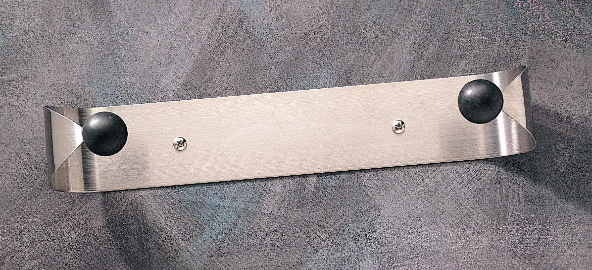 Prodyne Under Cabinet Paper Towel Holder, Silver and Black Small - Image 2