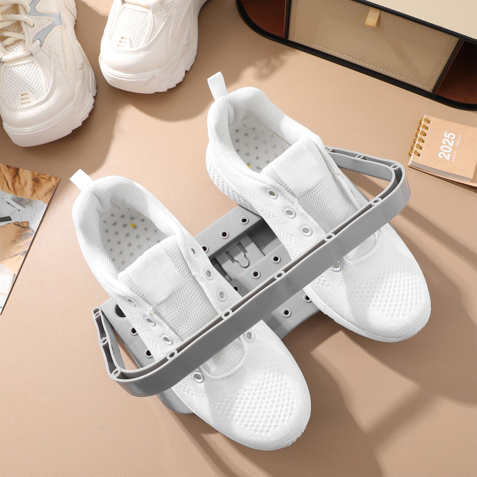 iplusmile 4Pcs RV Shoe Storage Racks - Wall Mounted Foldable Camper Shoe Organizer Shelf - Space-Saving Various Footwear Holder Essential Accessories for Travel Trailers - Image 2
