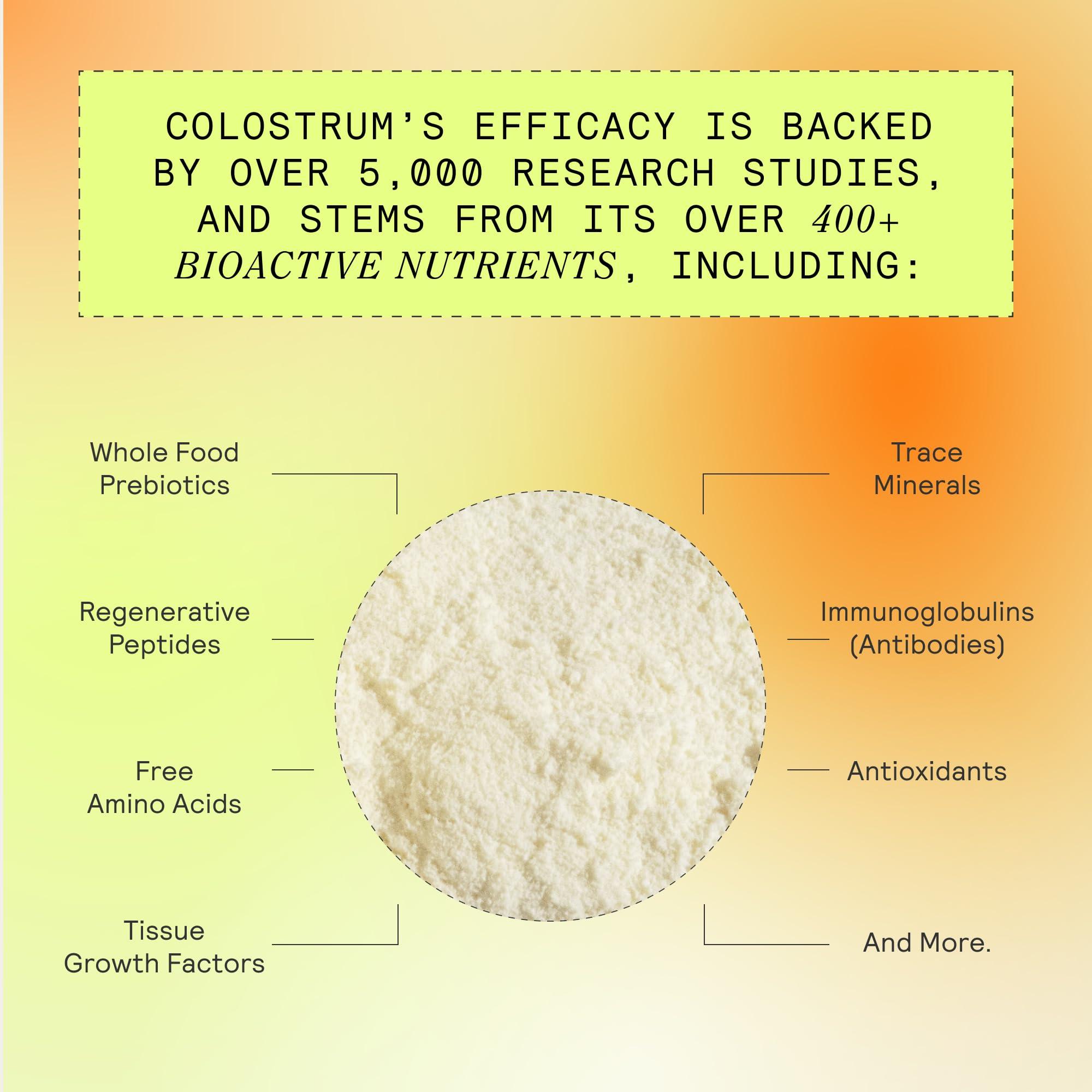 ARMRA Colostrum™ Powder | Unflavored | Gut Health & Bloating | Skin & Hair | Immunity | Keto, Gluten & Fat-Free | 30 Servings - Image 4