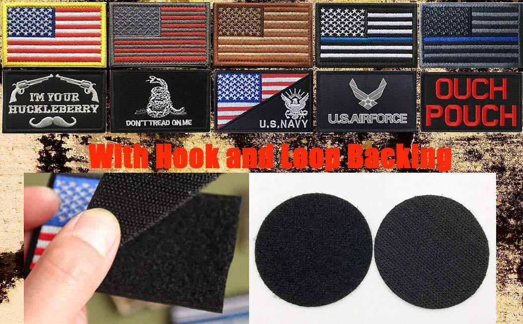 2 Pieces Funny Ouch Pouch Embroidered Patch Tactical Moral Applique Fastener Hook & Loop Emblem Patch - Image 3
