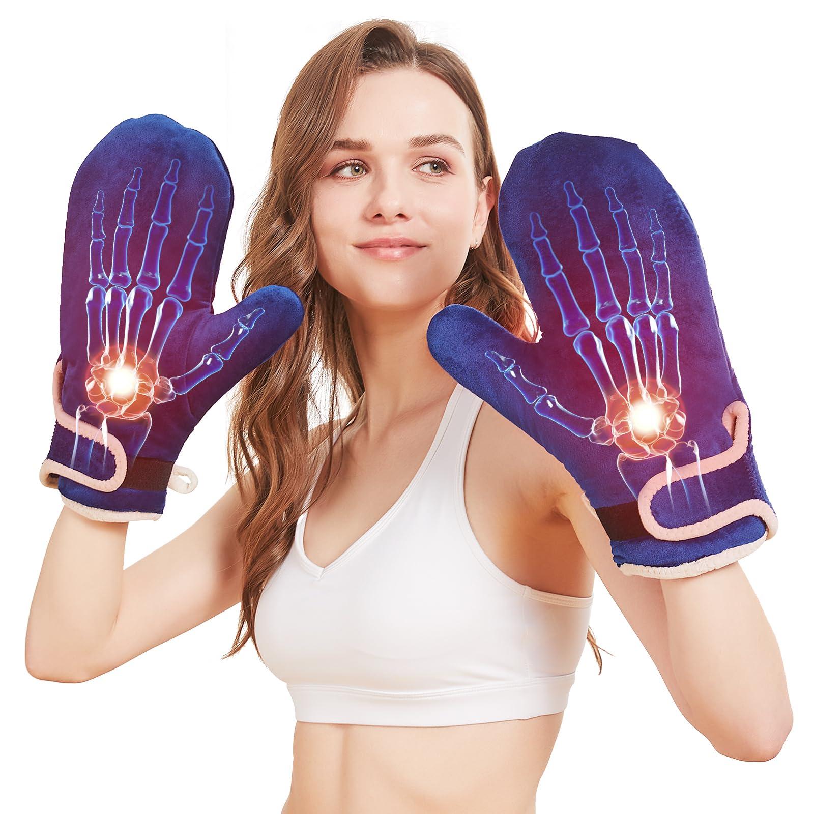 CAMECO Heating Pad for Hands & Fingers & Wrists, 86℉ - 158℉ Heated Arthritis Gloves for Women Men Pain Relief, 30s Fast Heating Electric Hand Warmers Mittens for Carpal Tunnel, Auto Shut Off