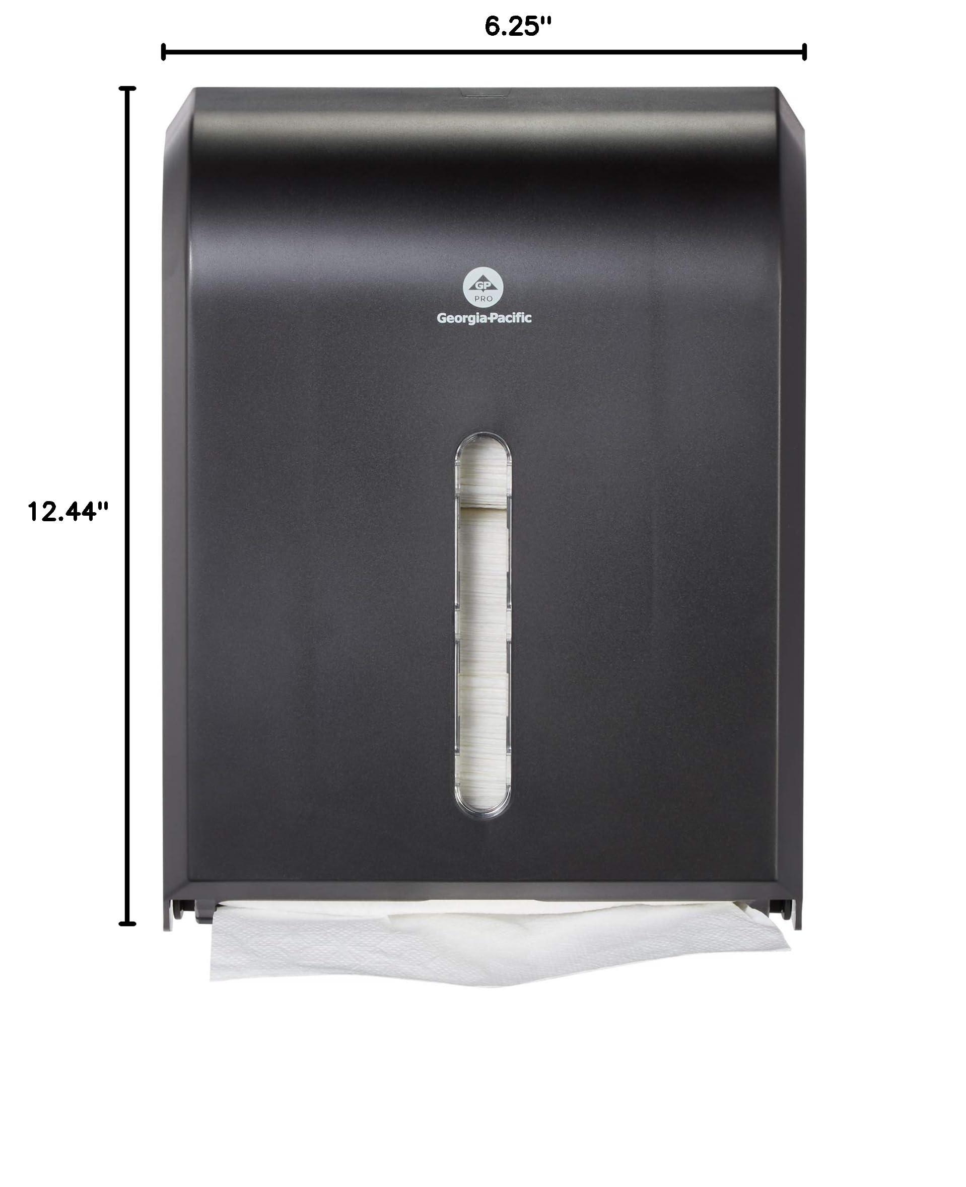 Georgia-Pacific Combi-Fold Paper Towel Dispenser, Black - Image 2