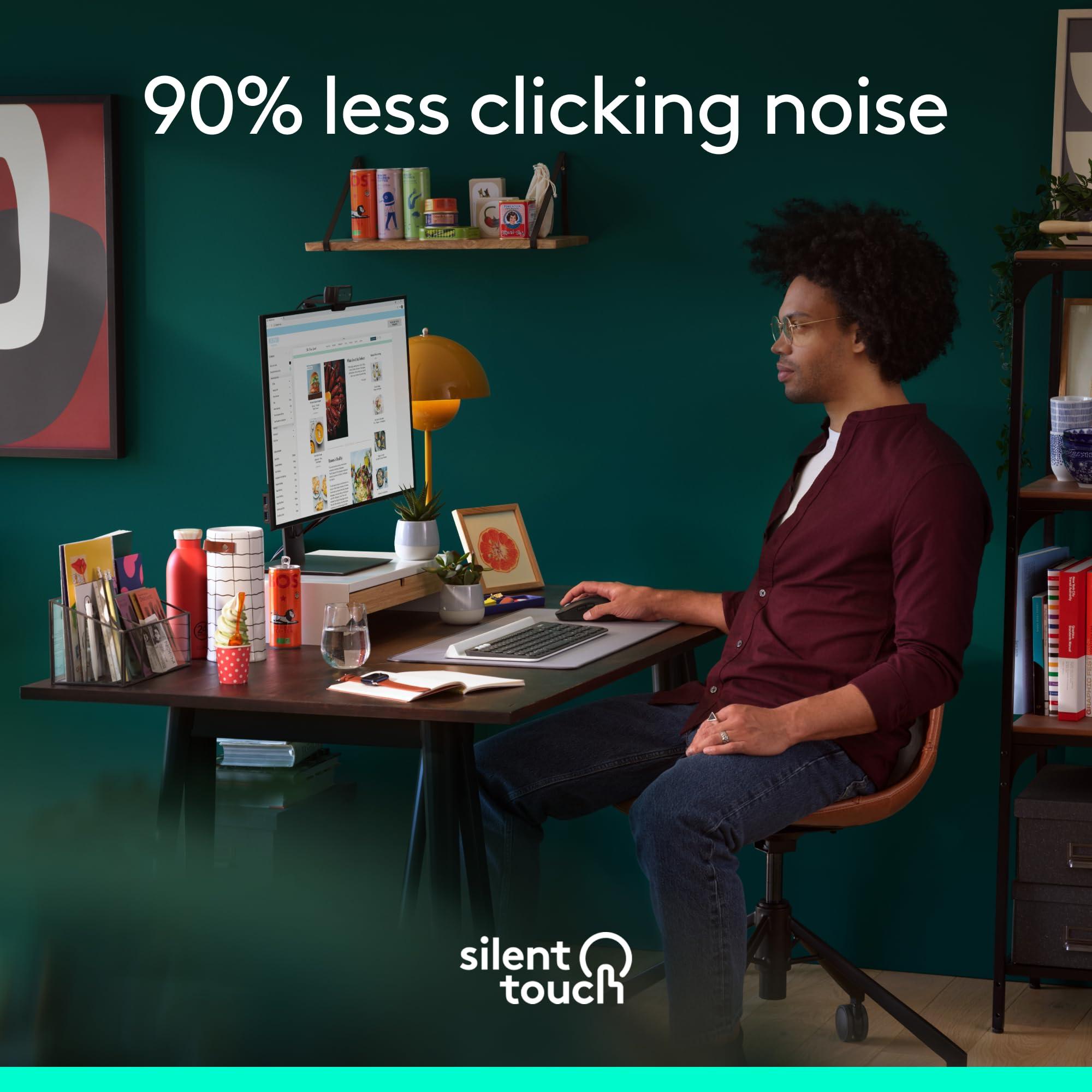 Logitech Wireless Mouse Signature M650 - Small to Medium Sized Hands, Right Handed, 2-Year Battery, Silent Clicks, Customizable Buttons, Bluetooth, PC/Mac?Chromebook - Black - Image 4