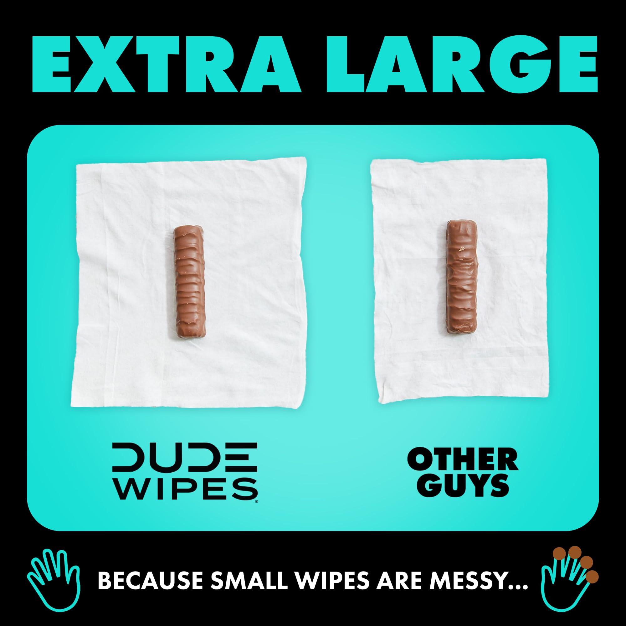 DUDE Wipes - Flushable Wipes - 6 Pack, 288 Wipes - Mint Chill Extra-Large Adult Wet Wipes - Vitamin-E, Aloe, Eucalyptus & Tea Tree Oils - Septic and Sewer Safe - Image 6