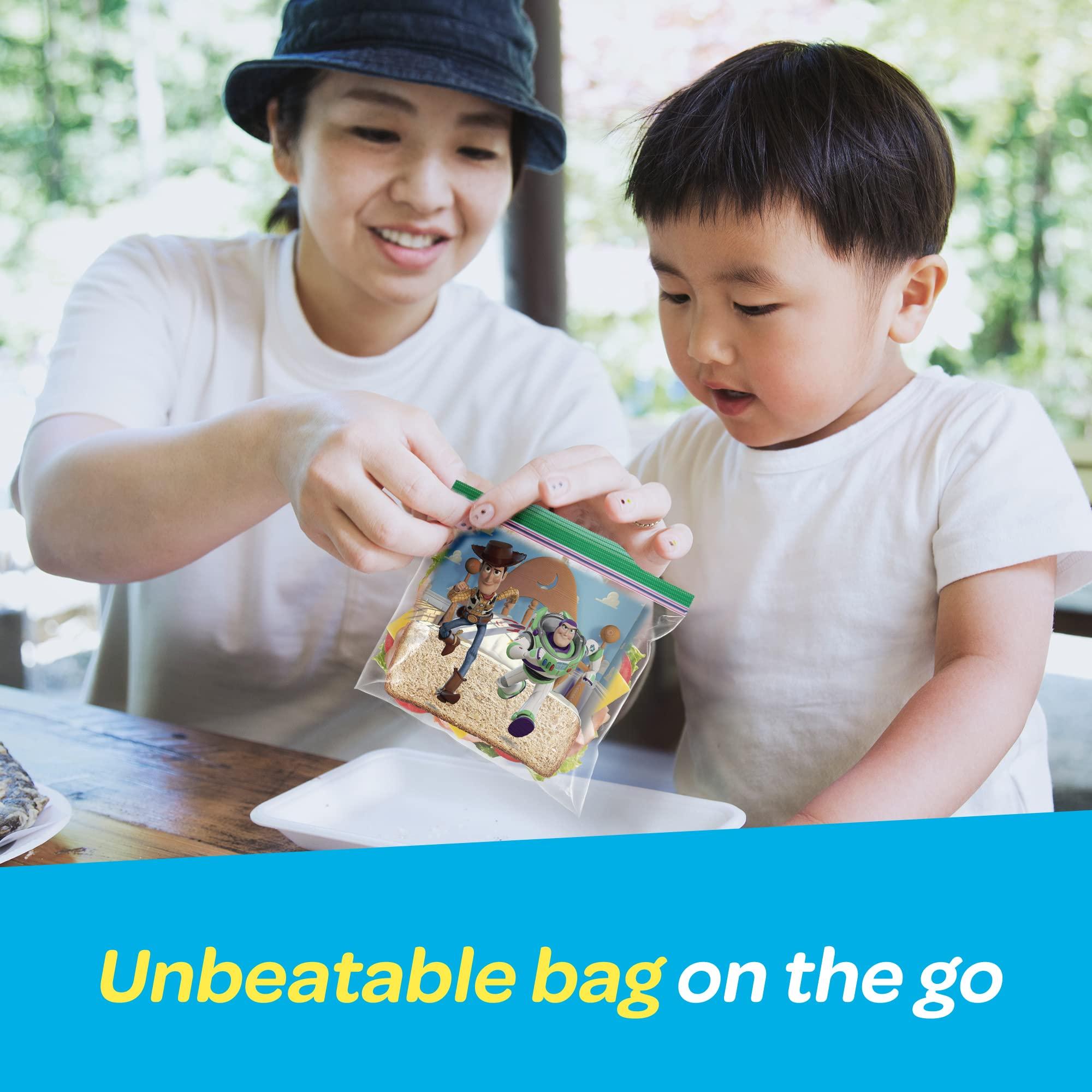 Ziploc Sandwich Bags with Pixar Designs, Plastic Storage Bags with Grip 'N Seal Technology, 66 Bags Total - Image 5