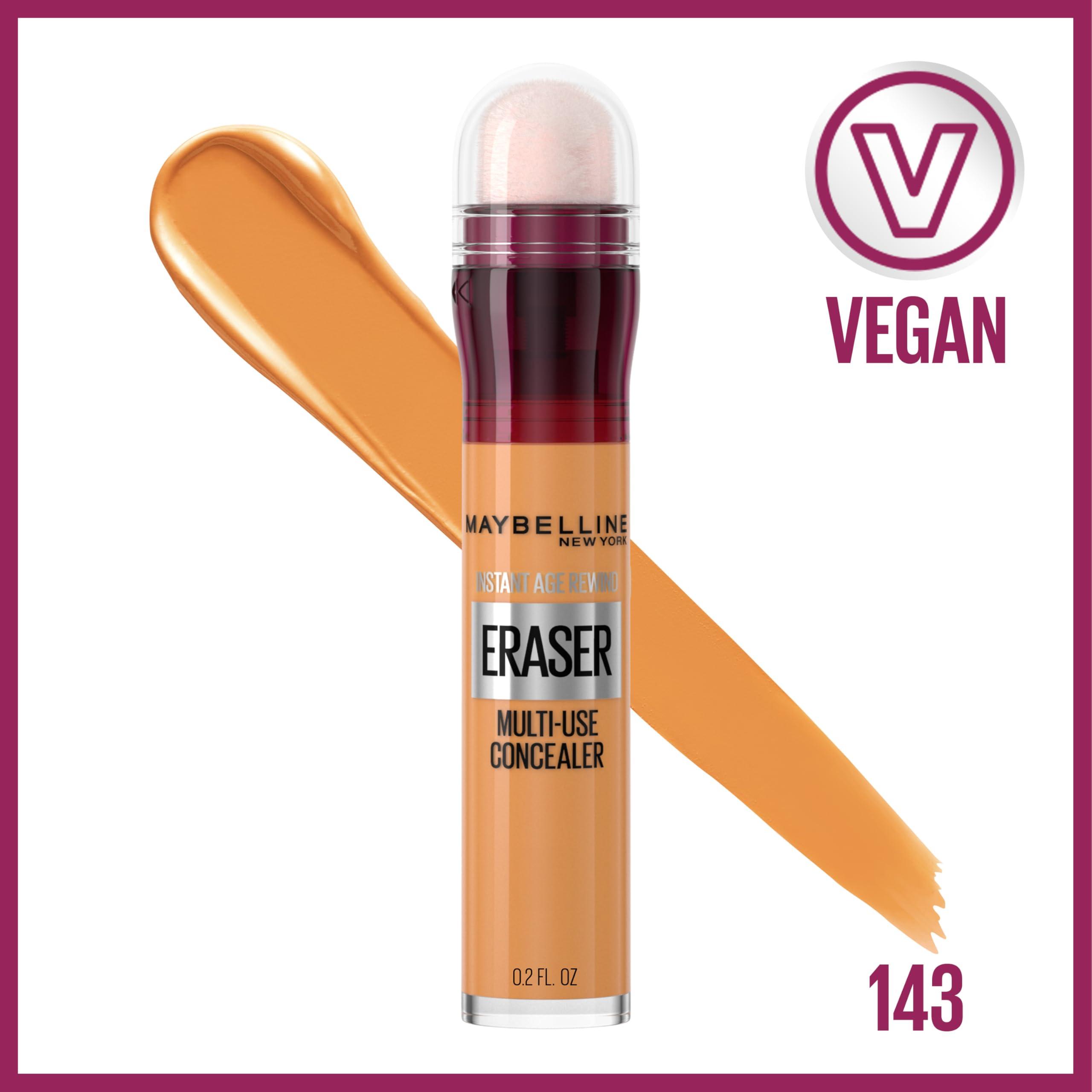 Maybelline Instant Age Rewind Instant Eraser Multi-Use Concealer, Crease-Resistant Coverage, Up to 12HR Moisturizing Wear, 143, 1 Count - Image 2