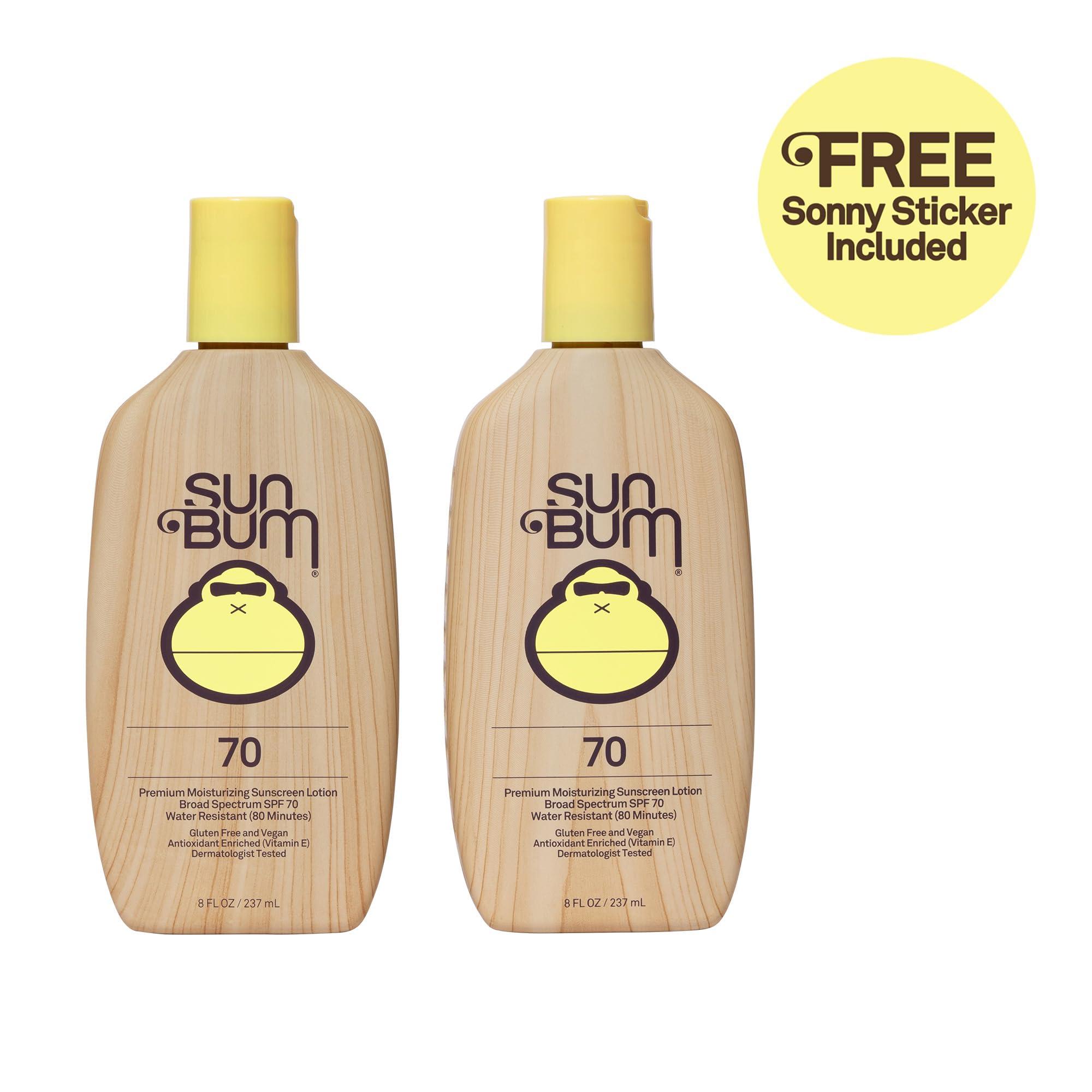 Sun Bum Original SPF 70 Sunscreen Lotion | Vegan and Reef Friendly (Octinoxate & Oxybenzone Free) Broad Spectrum Moisturizing UVA/UVB Sunscreen with Vitamin E | 8 oz (Pack of 2) - Image 2
