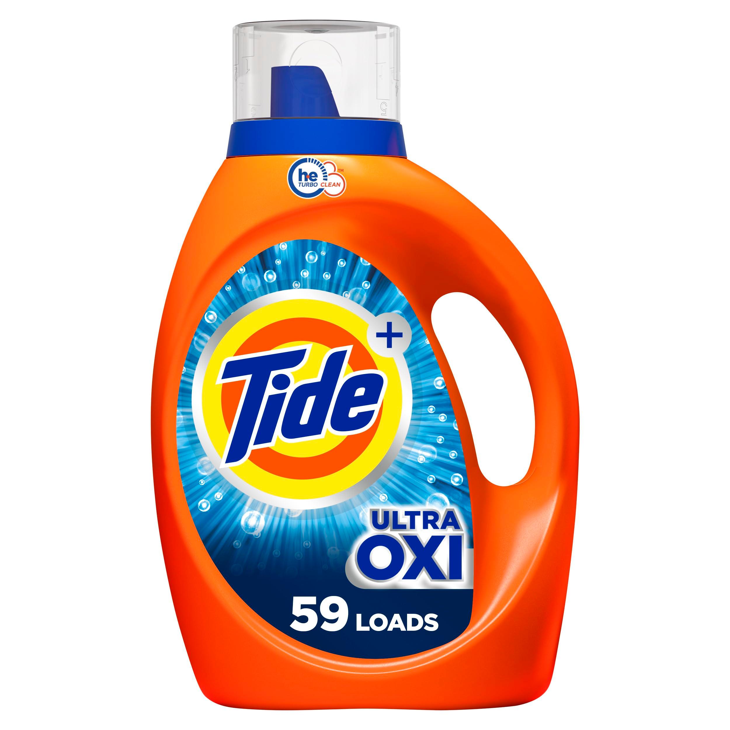 Tide Ultra Oxi Laundry Detergent Liquid Soap, High Efficiency (He), 59 Loads, 84 Fl Oz (Packaging May Vary) - Image 1