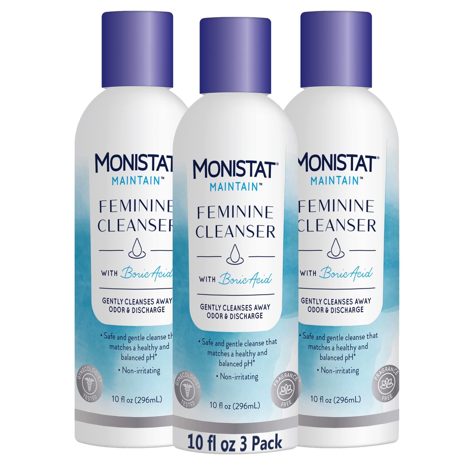 Monistat Boric Acid Feminine Cleanser Fragrance Free Feminine Wash 10 Fl Oz 3 Pack and 1 Pack - Image 2