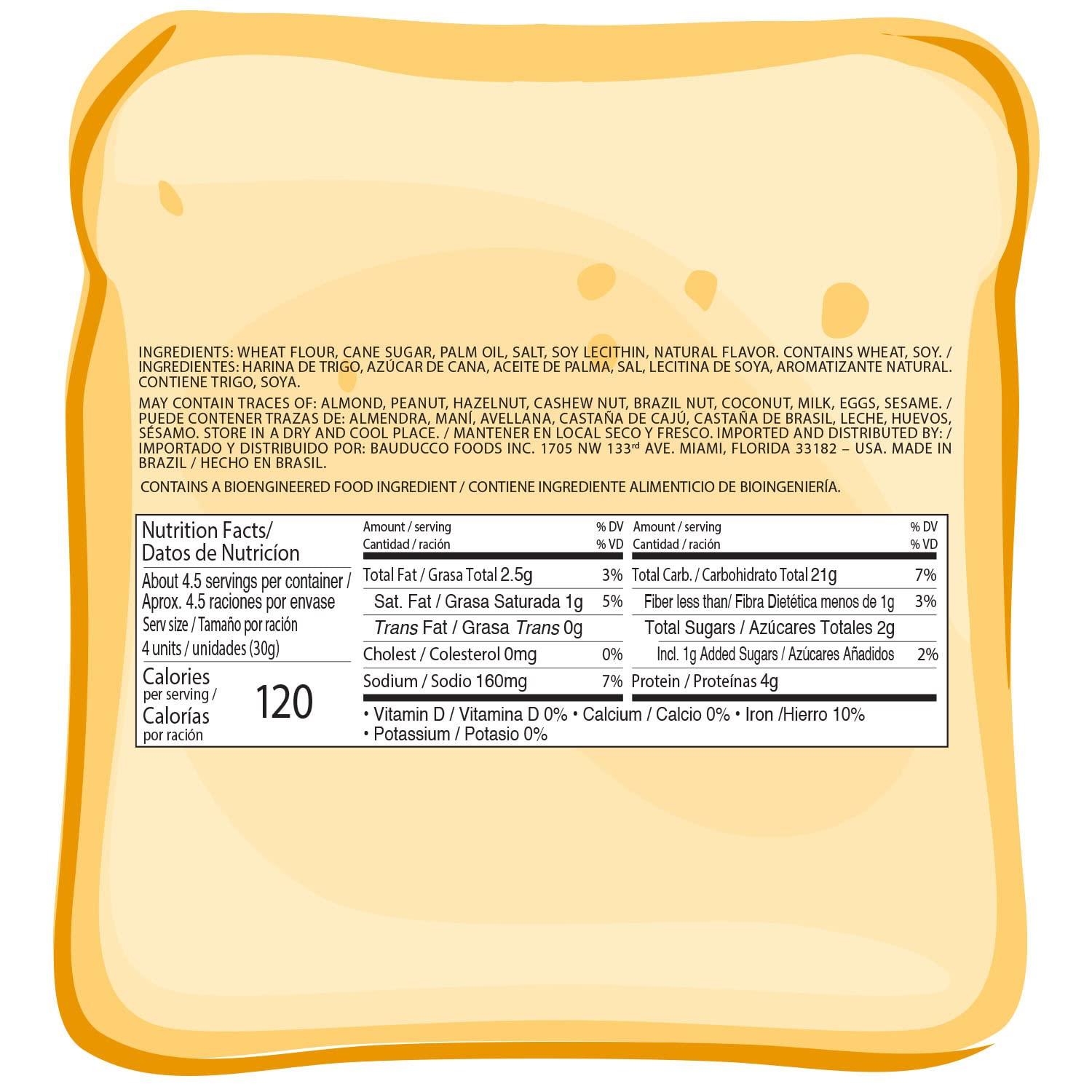 Bauducco Original Toast - Delicious, Light & Crispy Toasted Bread - Ready-to-Eat Breakfast Toast & Sandwich Bread - No Artificial Flavors - 5.01 oz (Pack of 1) - Image 2