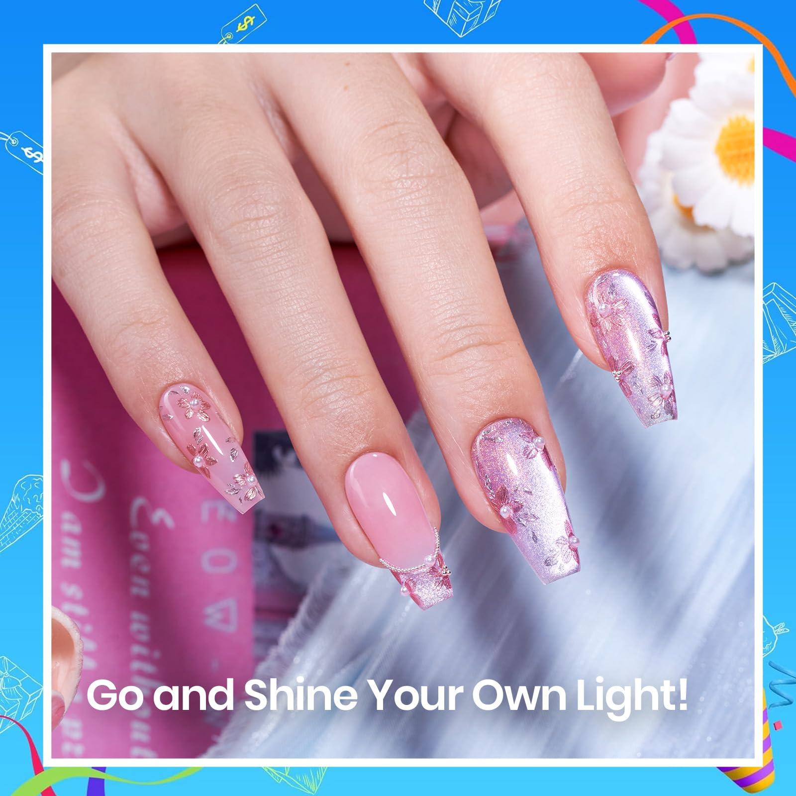 beetles Gel Polish 2Pcs 15ml No Wipe Top Coat Gel Nail Polish High Gloss Shiny Long-Lasting Clear Gel Top Coat, Soak Off Nail Lamp, Home DIY Professional Manicure and Nail Salon - Image 7