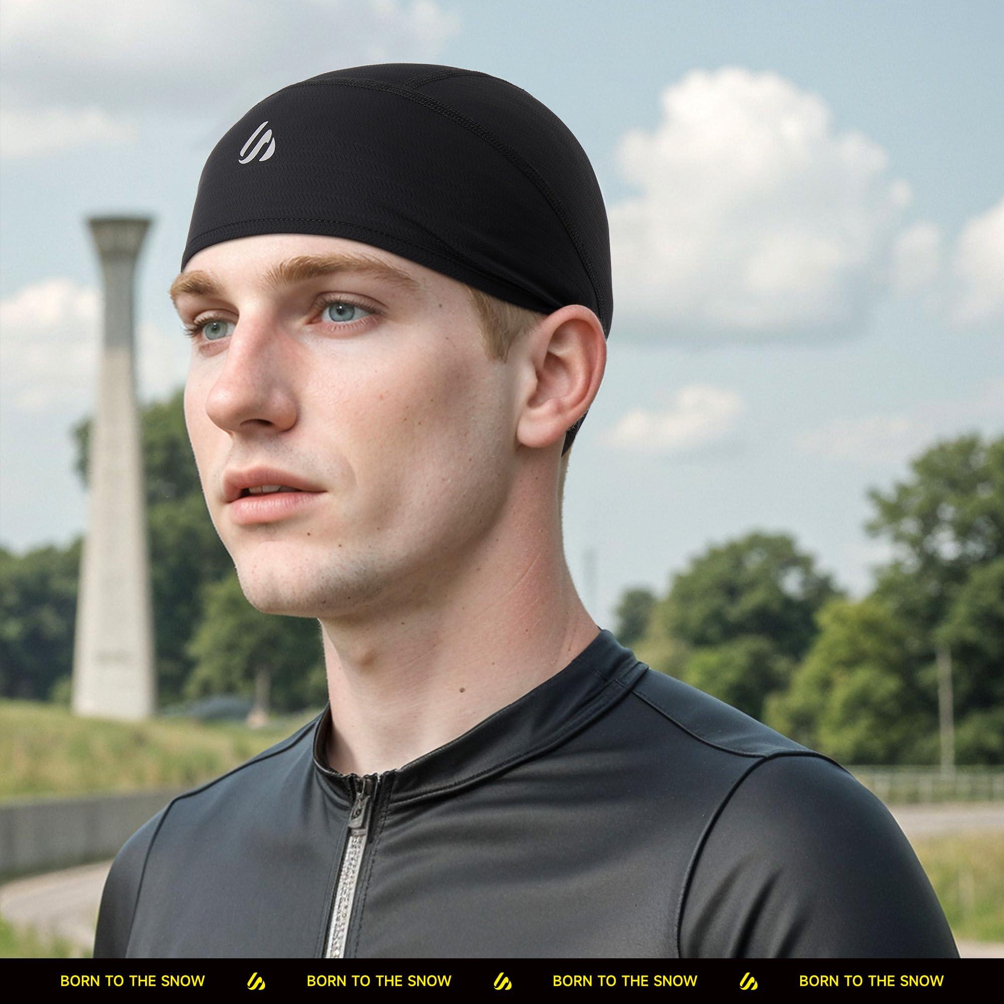 3 Pieces Skull Cap for Men Women Cooling Hat Welding Cycling Bike Head Wrap Hard Hat Durags-Fits Under Helmets - Image 3
