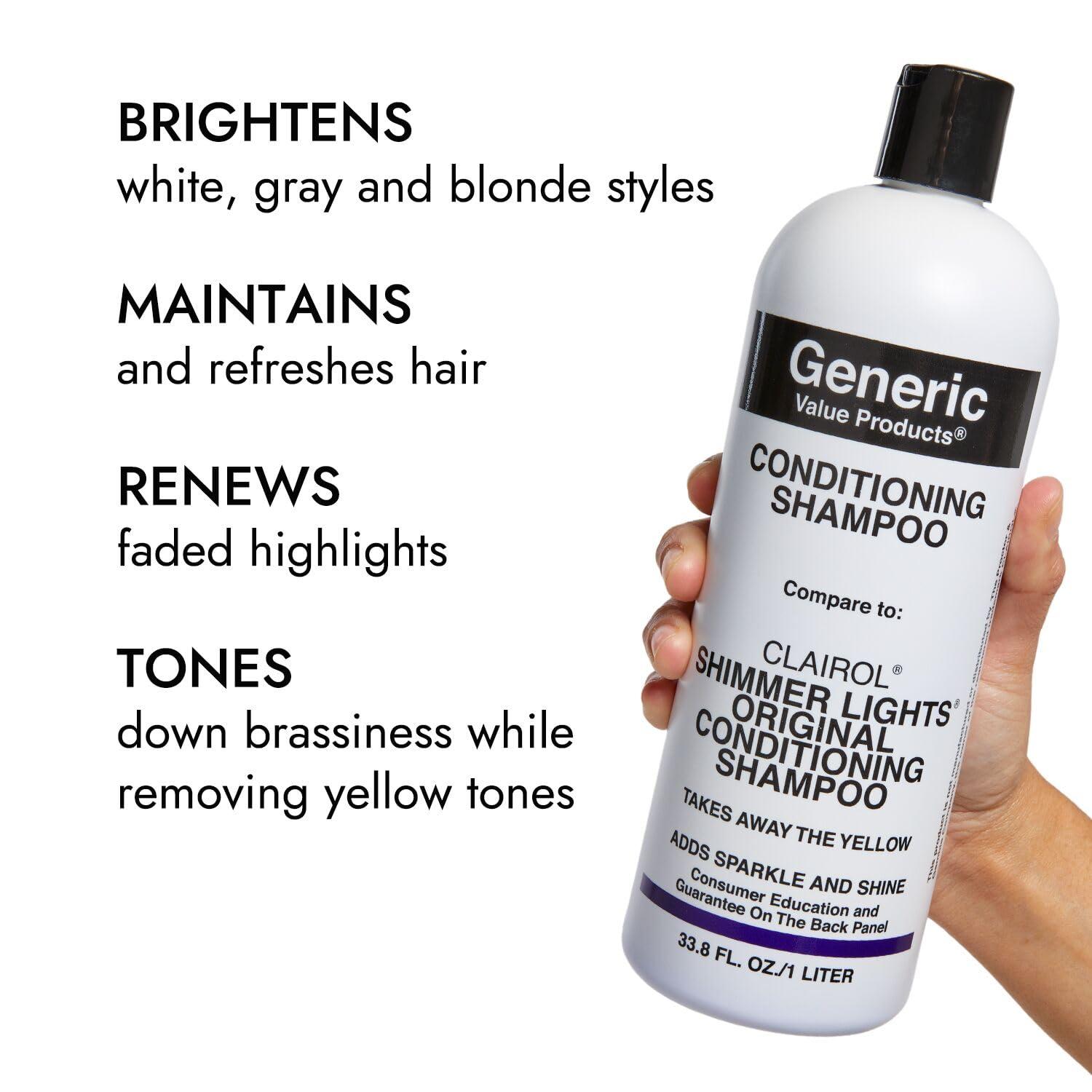Generic Value Products Conditioning Purple Shampoo, Tones Down Brassiness, Brightens and Refreshes Faded Highlights, Removes Yellow Tones, 33.8 Oz - Image 6