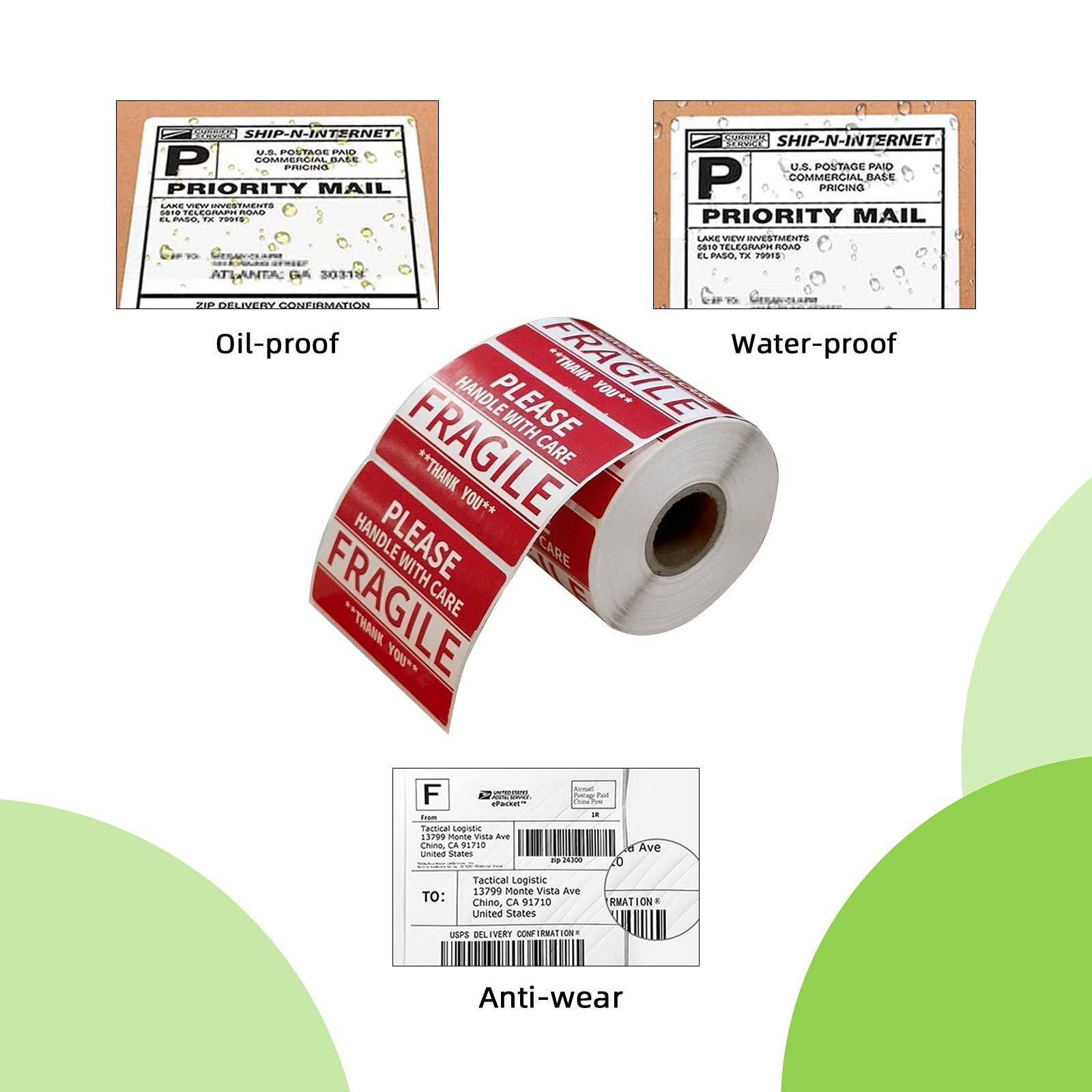 Anylabel 2" x 3" Fragile Stickers for Shipping and Moving Please Handle with Care Fragile Thank You Do Not Drop, Warning Stickers Fragile Labels, Permanent Adhesive(500 Labels, 1 Roll) - Image 4