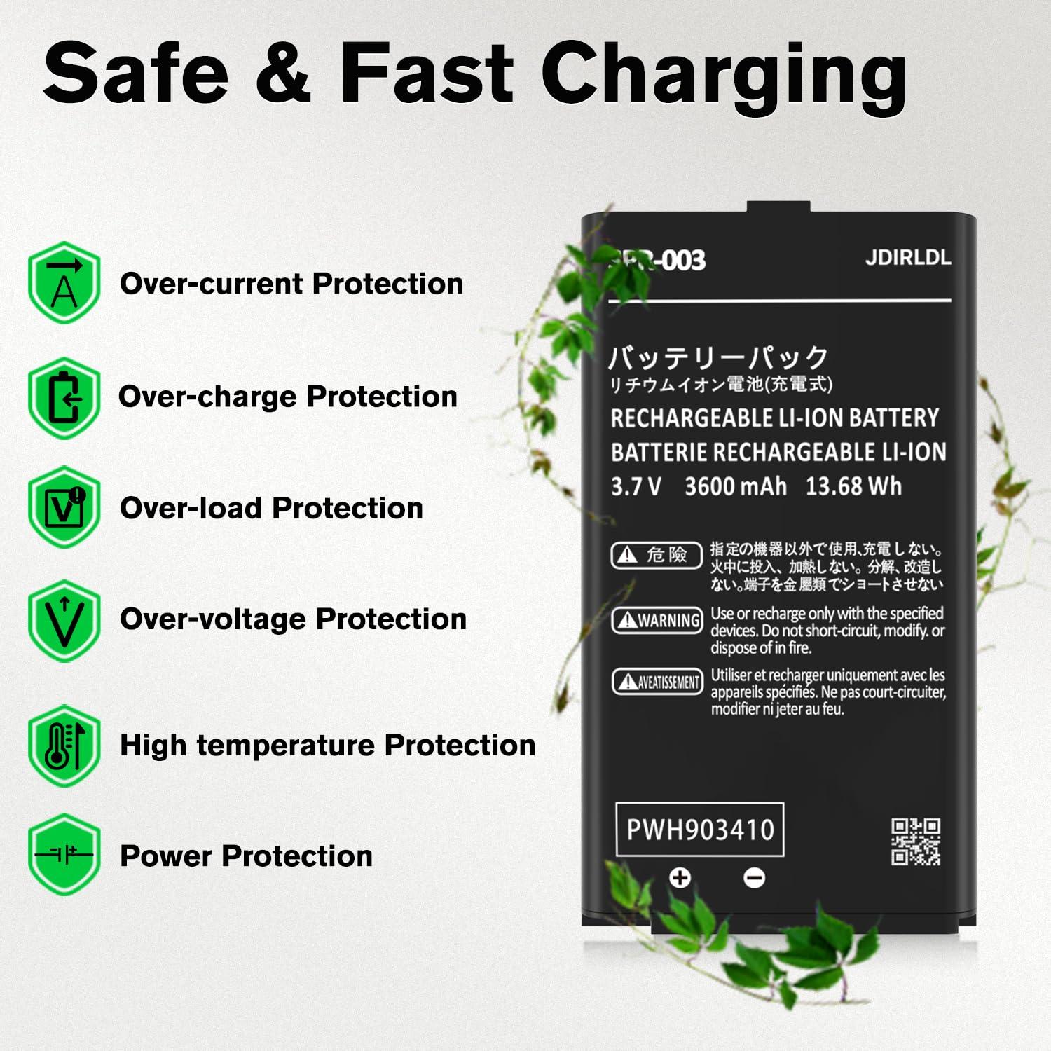 (3600mAh) Battery for Nintendo 3DS XL Game Console, 2025 New Upgrade High Capacity 0 Cycle Battery Replacement for SPR-003, New 3DS XL LL Game Console with Repair Tools - 1 Pack - Image 3