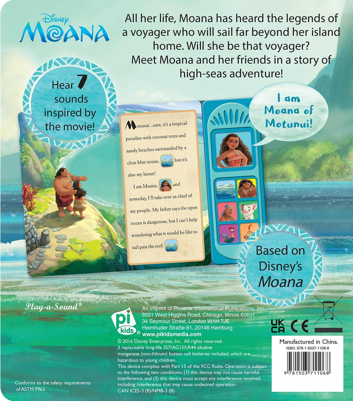 Disney Moana - I Am Moana Little Sound Book - PI Kids (Disney Moana: Play-A-Sound) (Play-A-Song) - Image 2