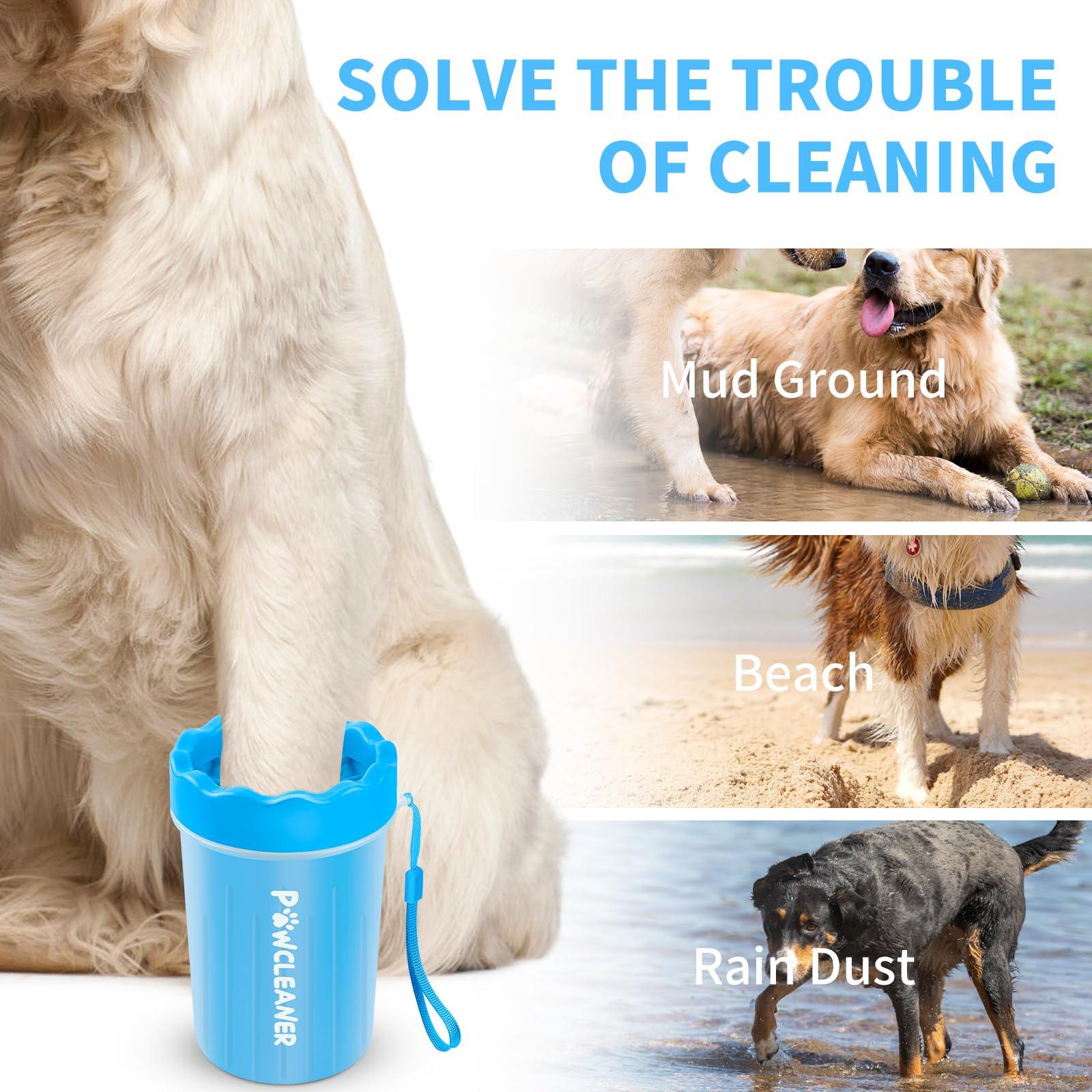 Dog Paw Cleaner, Dog Paw Washer, Paw Muddy Paw Cleaner, Pet Foot Cleaner for Small Medium Large Breed Dogs/Cats (with 3 absorbent towel) - Image 2