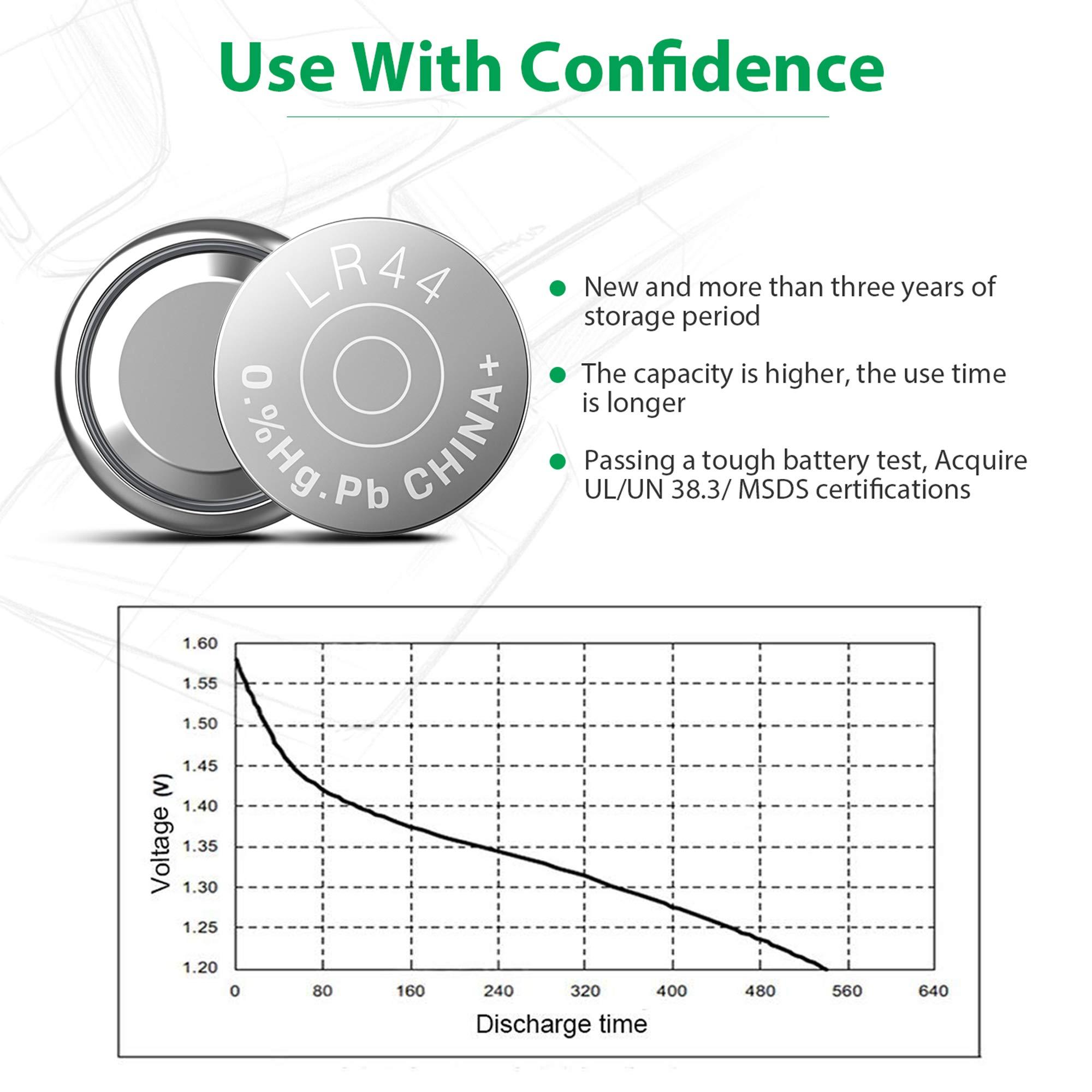 LiCB 20 Pack LR44 AG13 357 303 SR44 Battery 1.5V Button Coin Cell Batteries - Image 3