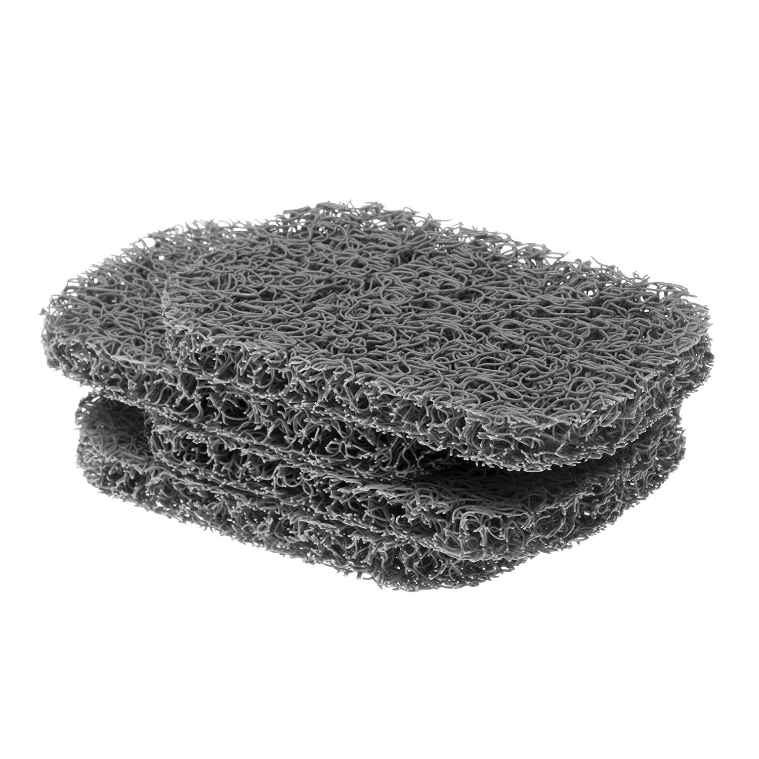 Snowkingdom 4 Pack Gray Soap Saver Draining Lift Pad 2.9" x 4.5" PVC Non-BPA Non-Slip Durable - Image 3