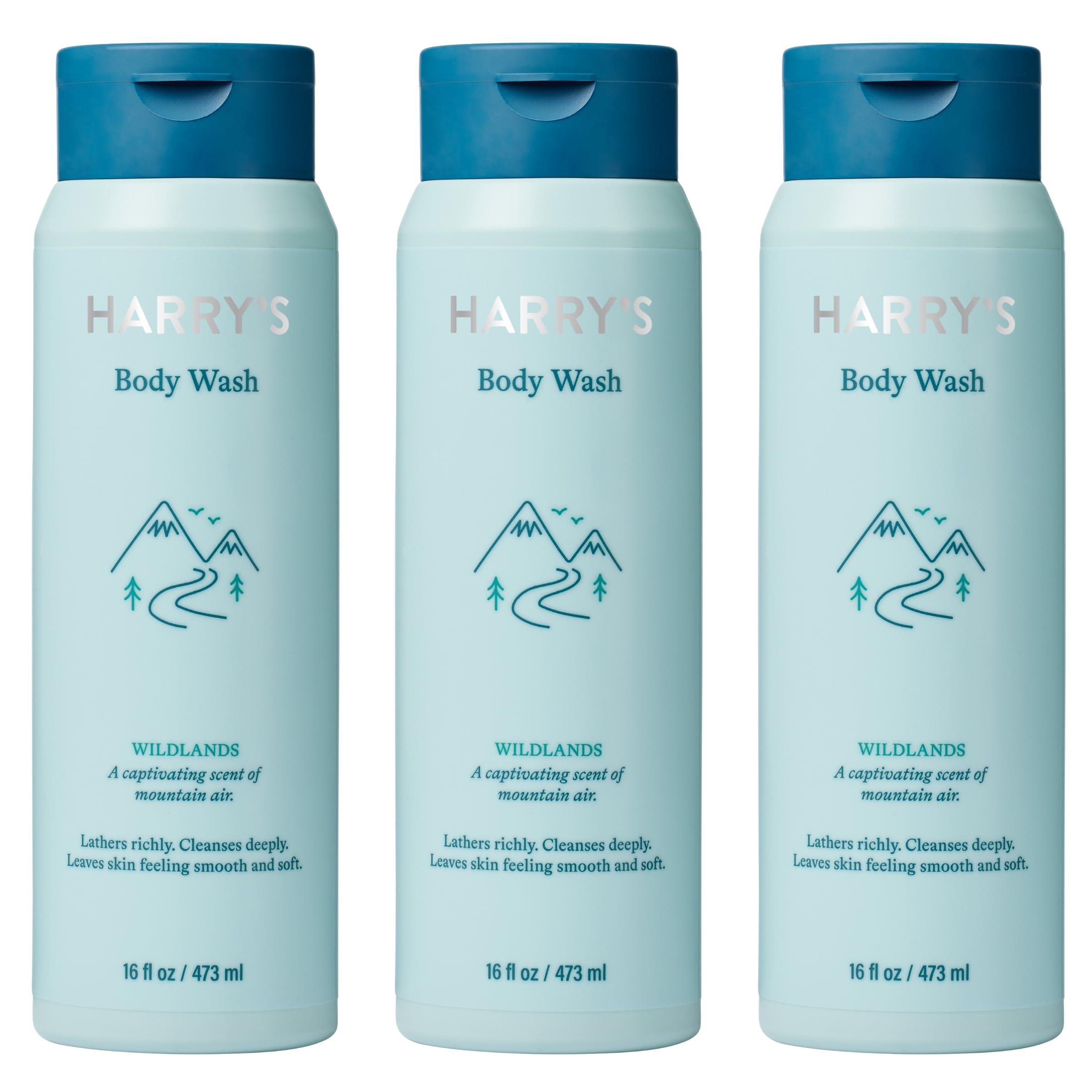 Harry's Men's Body Wash Shower Gel - Wildlands, 16 Fl Oz (Pack of 3)