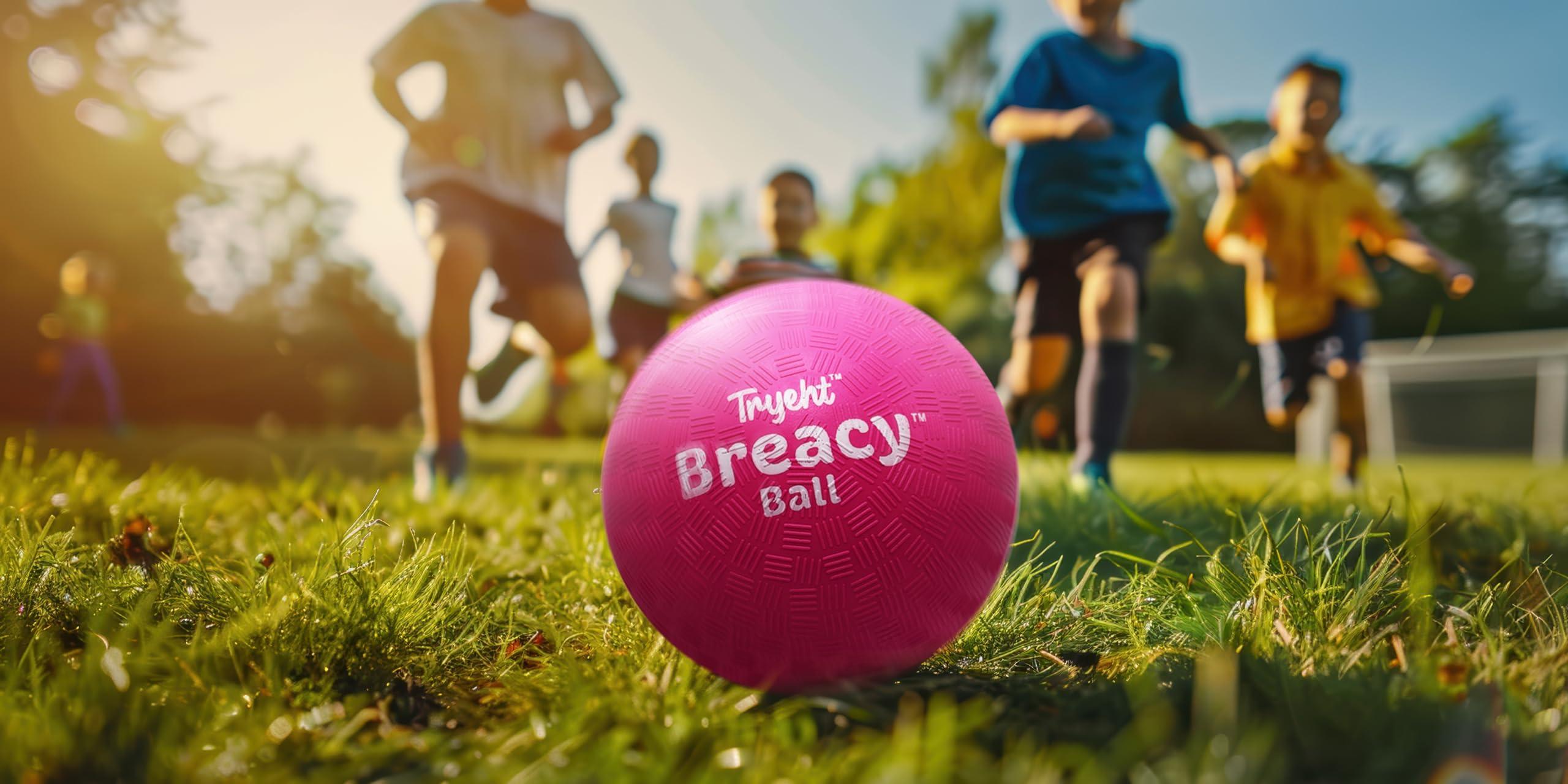 Tryeht 𝗦𝗲𝗹𝗳 𝗜𝗻𝗳𝗹𝗮𝘁𝗶𝗻𝗴 Ball 5" - Pump Free Playground Easy Grip Instant Healing Rubber Ball | Handball, Dodgeball, Mini Soccer Vollyball, Stress Support, Tension Sensory - Image 9