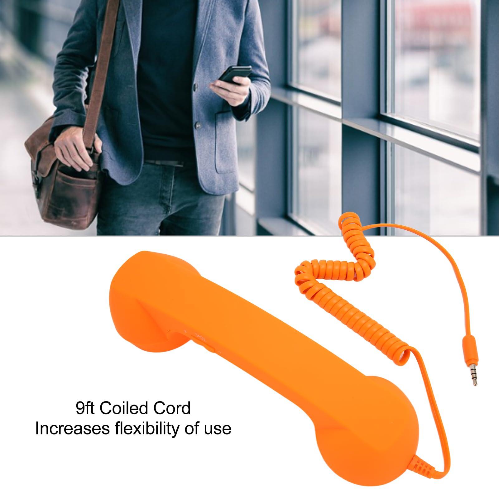 Retro 3.5mm Telephone Handset for Cellphone - Radiation Proof Old Phone Receiver, Handheld Headset for Cell Phone - Image 2