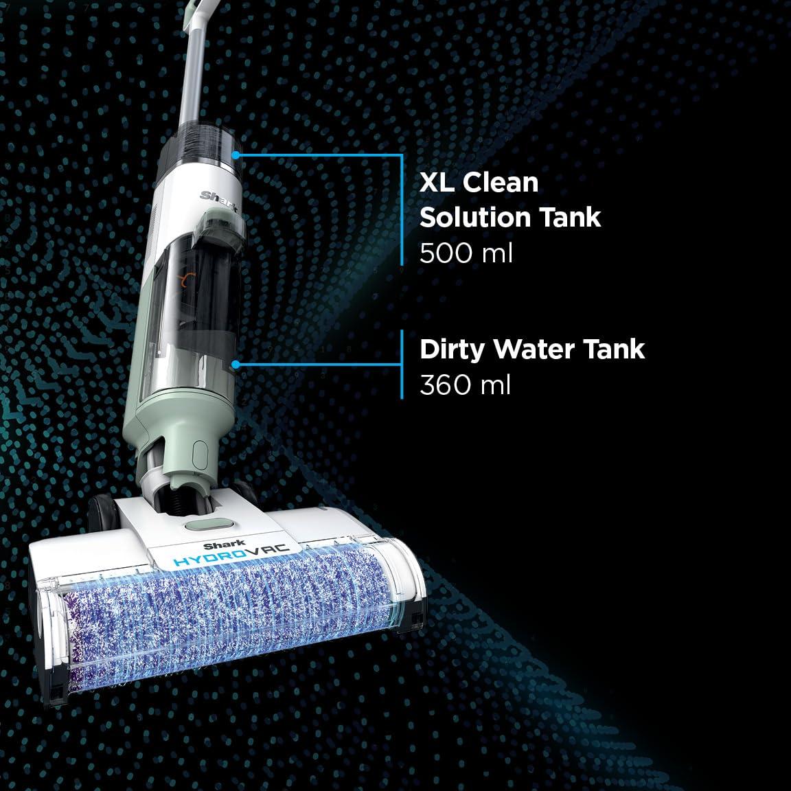 Shark AW302 HydroVac Cordless Pro XL 3-in-1 Vacuum, Mop & Self-Cleaning System with 2 Brushrolls & 2 Solutions for Multi-Surface Cleaning, for Hardwood, Tile, Area Rug & More, Tea Green - Image 8